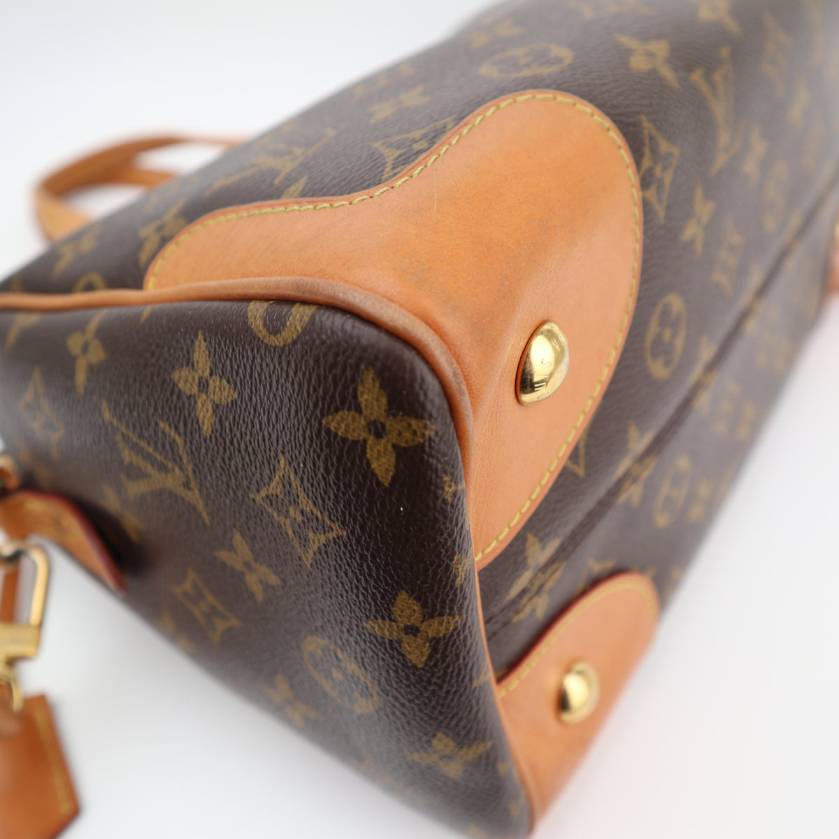 C2848 Louis Vuitton Top Handle Bag Retiro PM | Pre-Owned Very Good Brown Monogram coated canvas, leather trim
