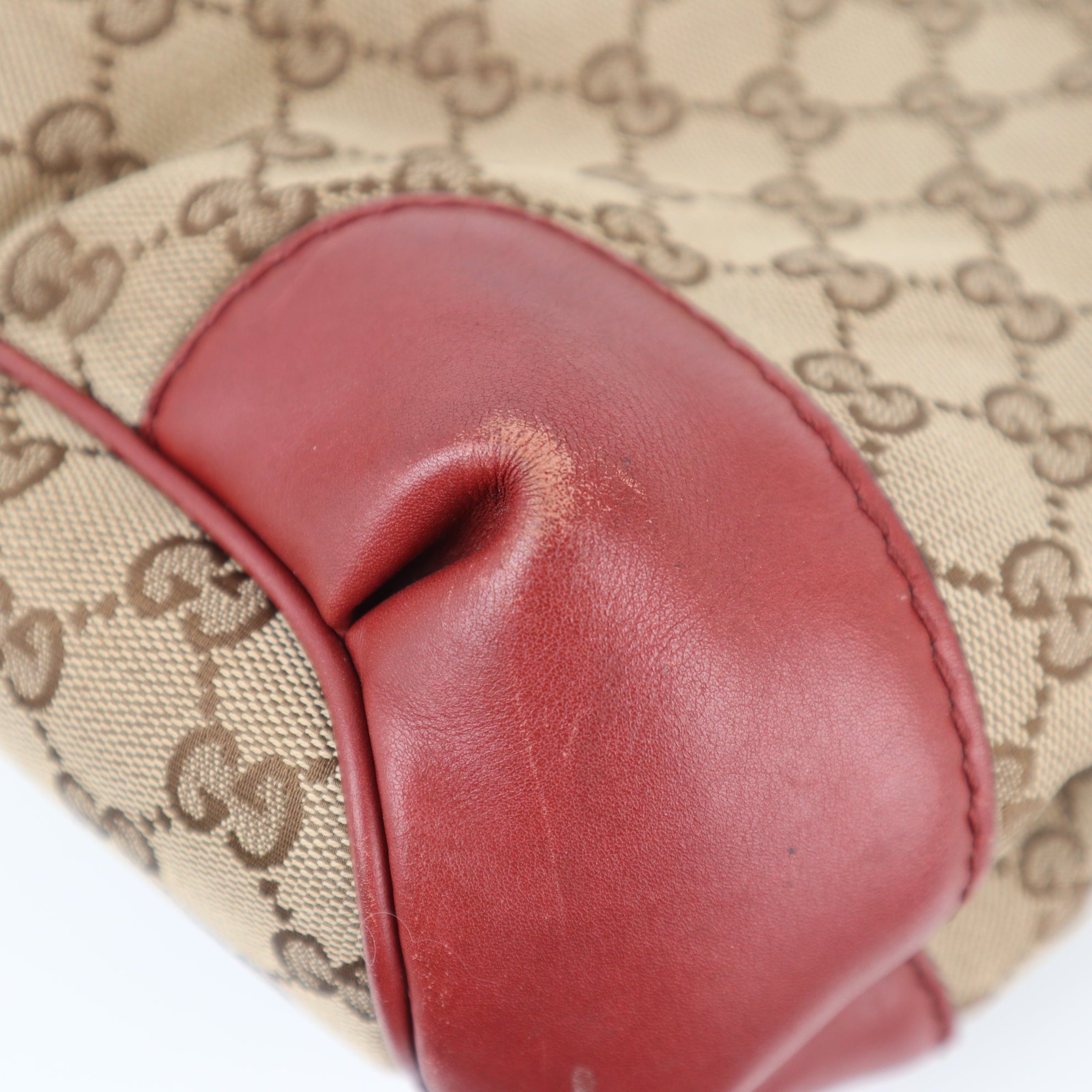 C1946 Gucci Tote Bag Sukey Tote Beige 2-WAY | Pre-Owned Very Good Beige