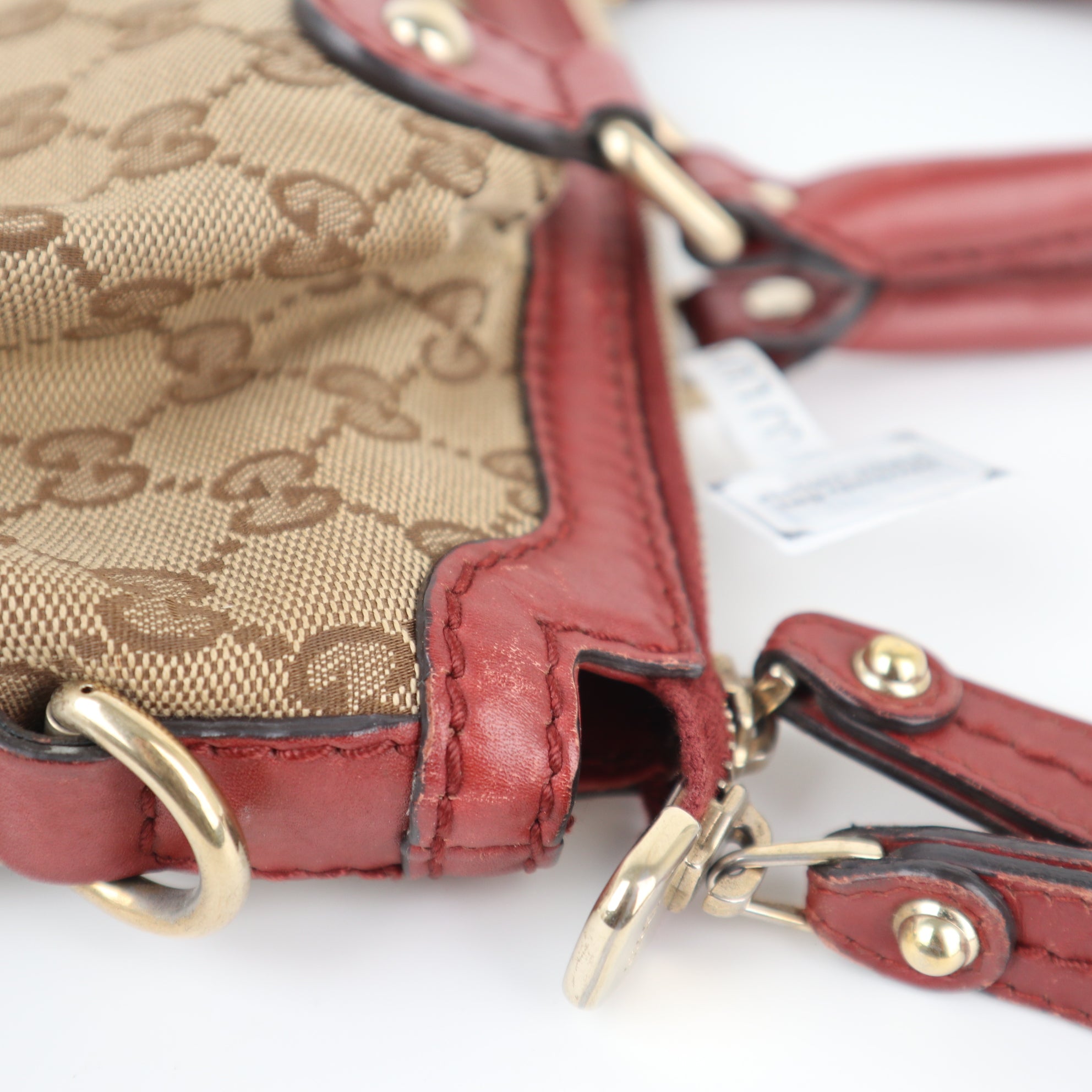 C1946 Gucci Tote Bag Sukey Tote Beige 2-WAY | Pre-Owned Very Good Beige