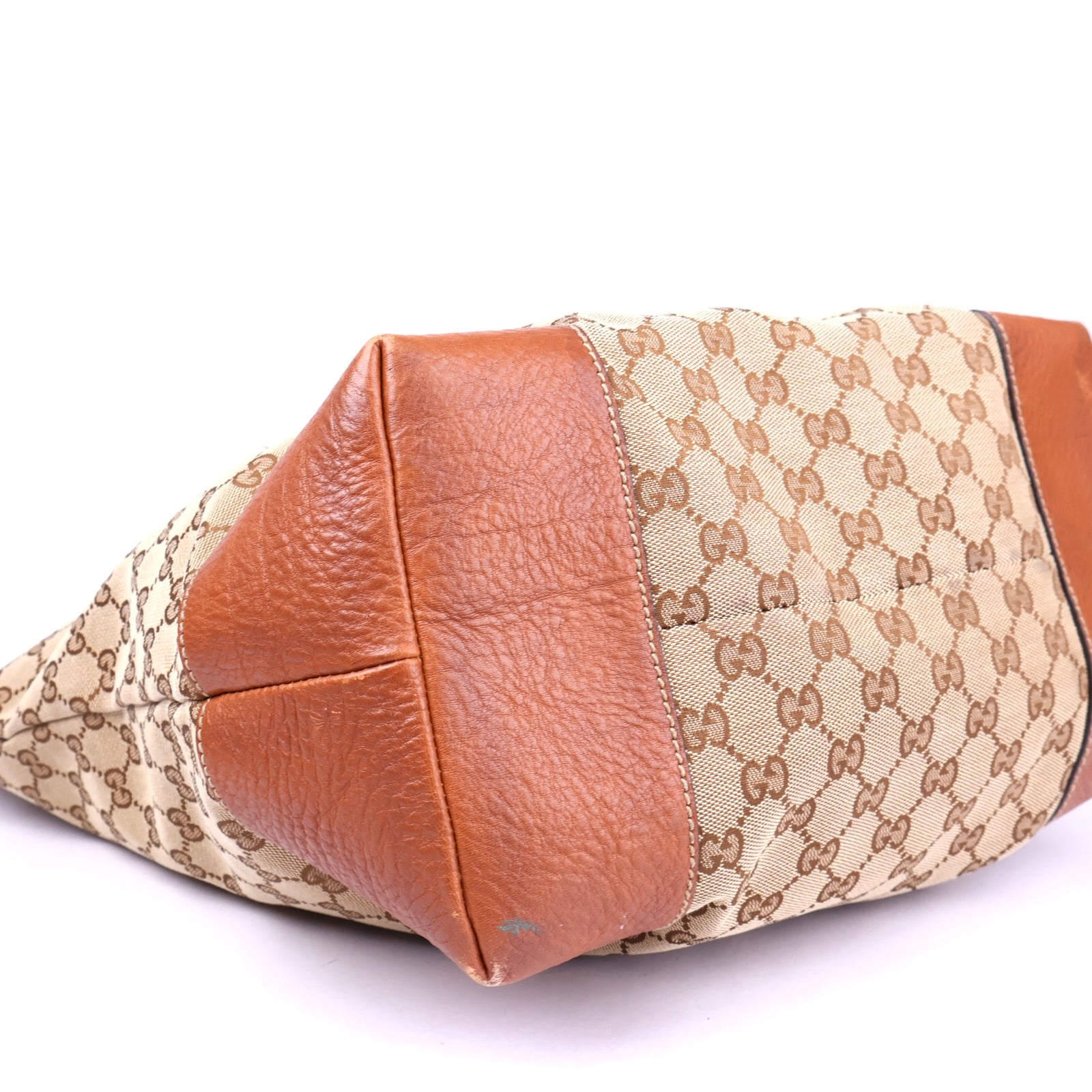 J3417 Gucci GG Canvas Medium Charm Tote- Pre Owned