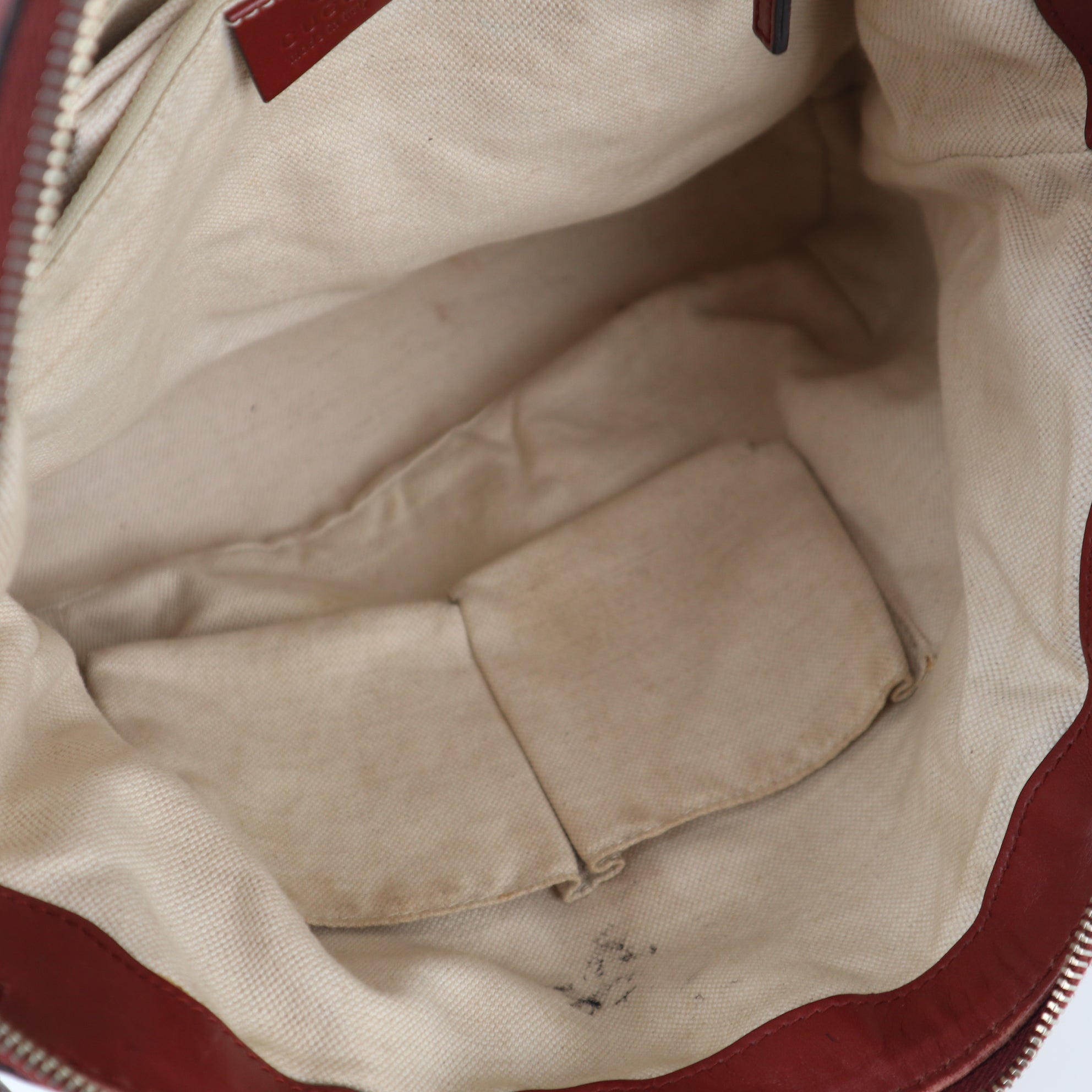 C1946 Gucci Tote Bag Sukey Tote Beige 2-WAY | Pre-Owned Very Good Beige