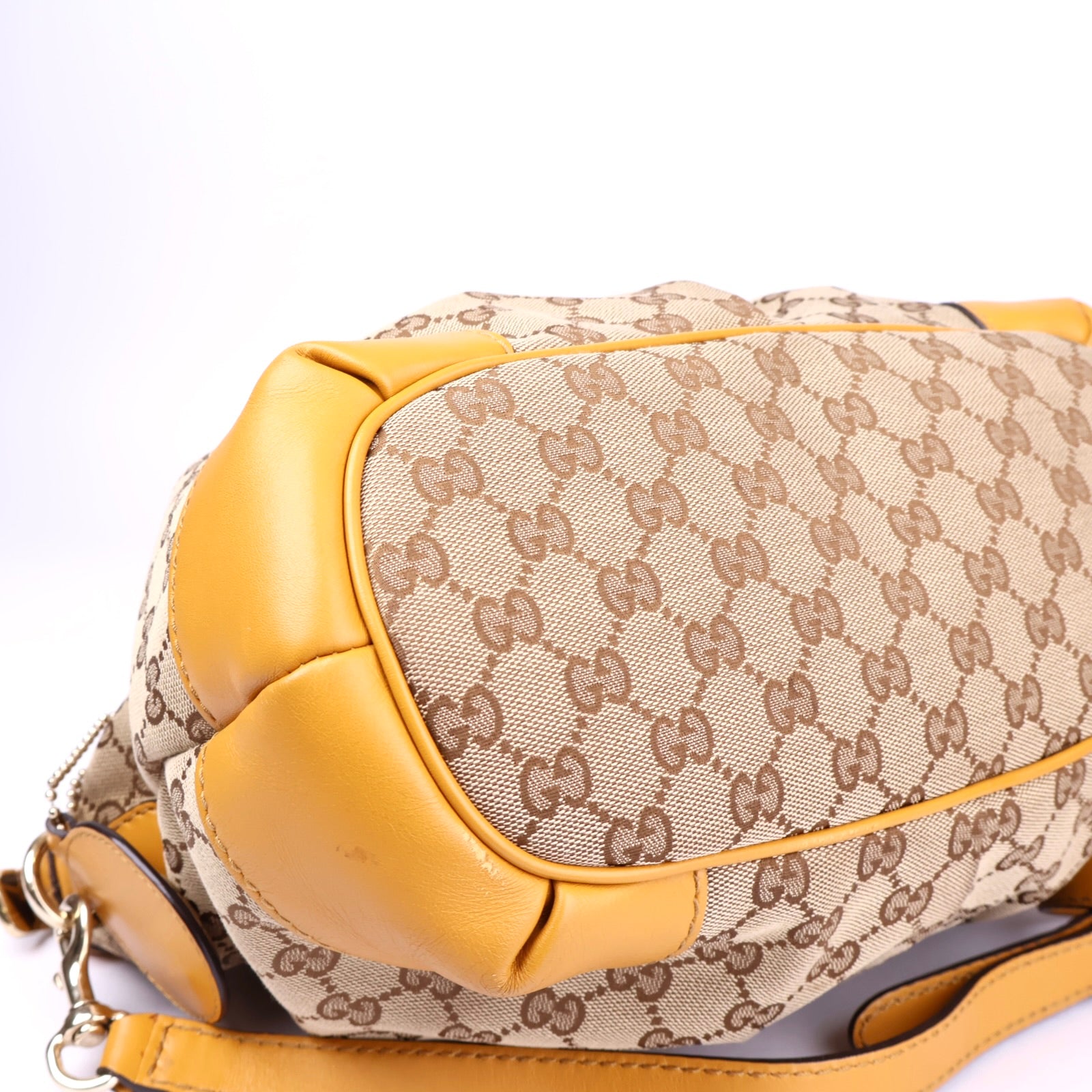 J3416 Gucci GG Canvas Sukey Satchel- Pre Owned