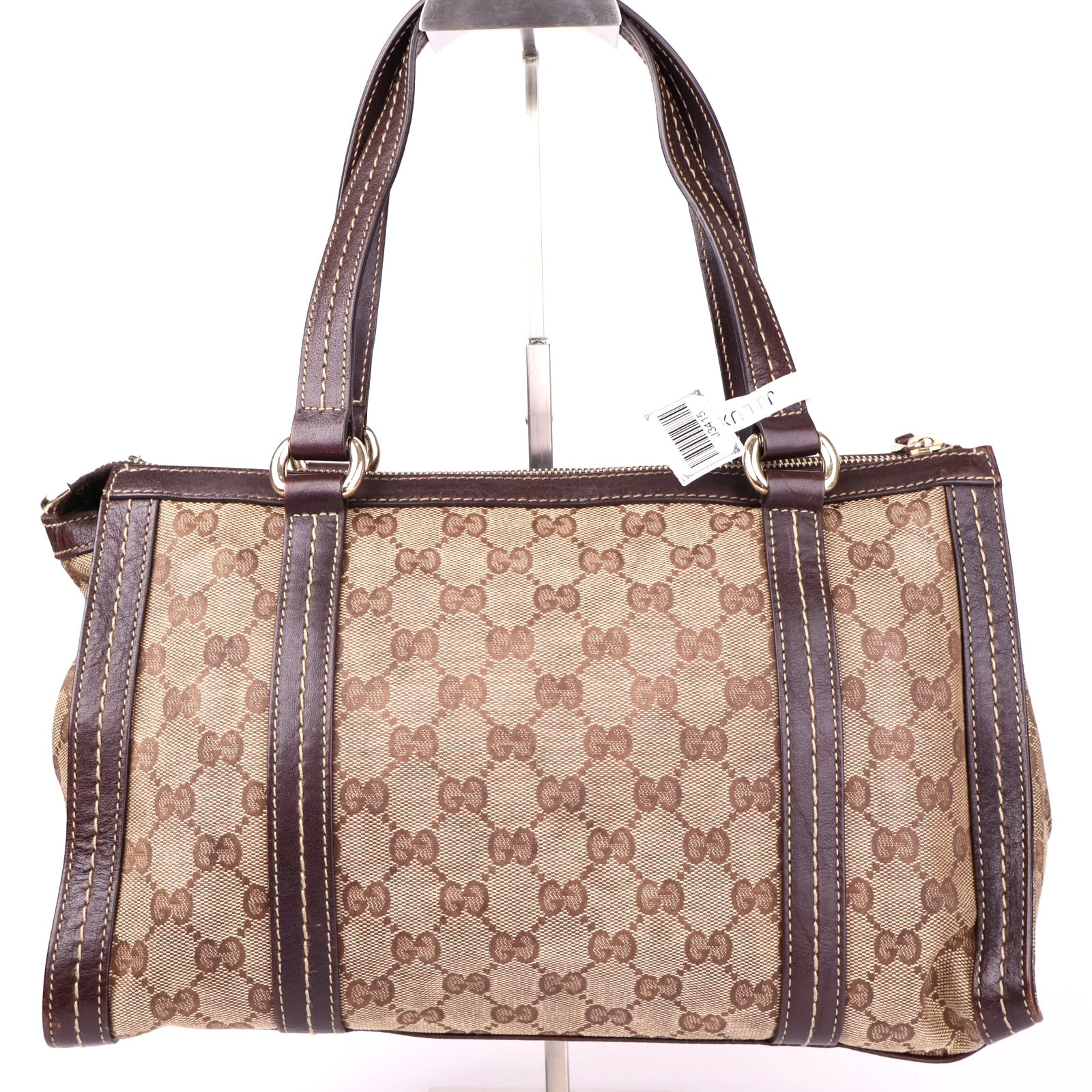 J3415 Gucci Brown GG Kristall Duchessa Boston Beige- Pre Owned