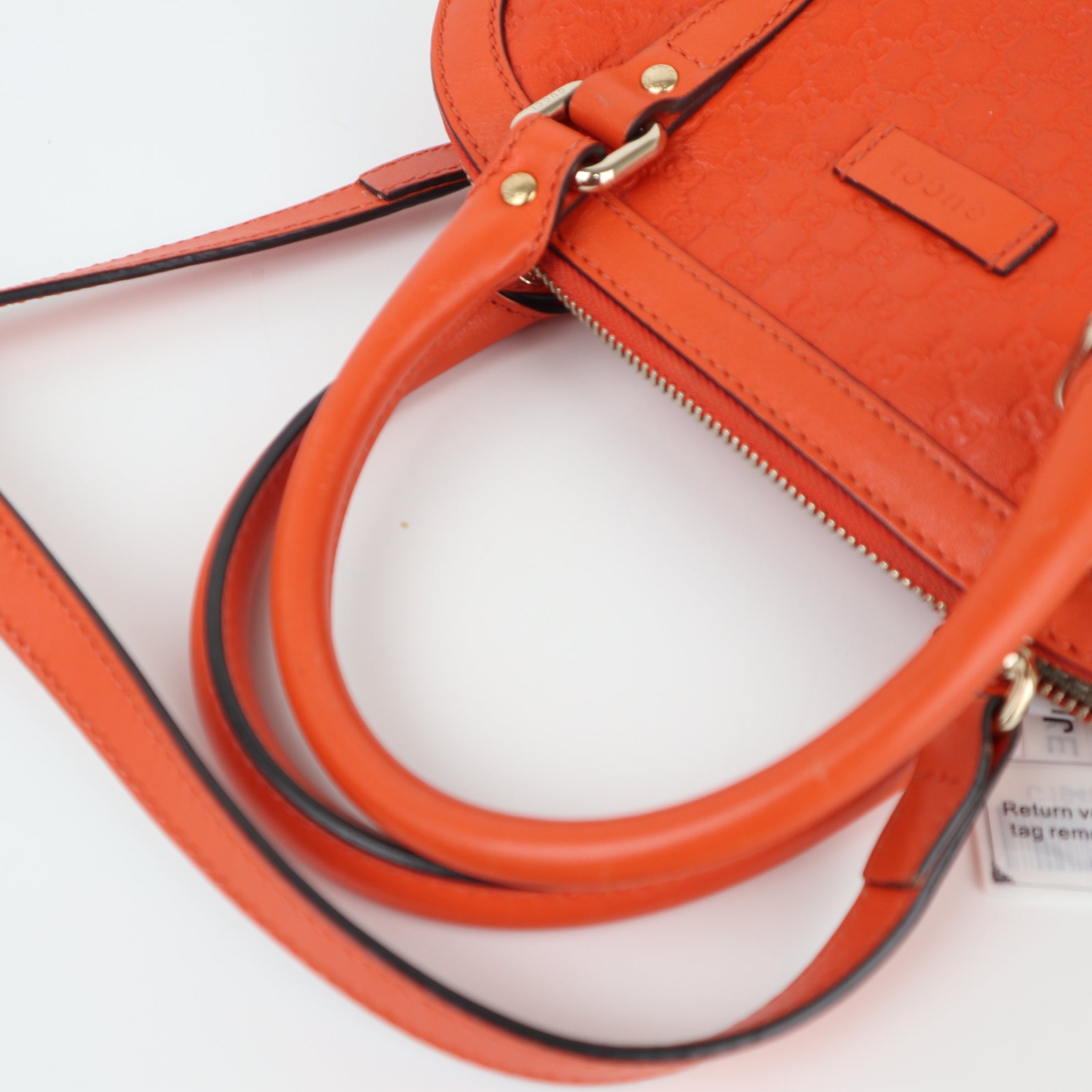 C1948 Gucci Crossbody Bag Mini Microguccissima Dome Sun Orange | Pre-Owned Excellent Orange Microguccissima Leather