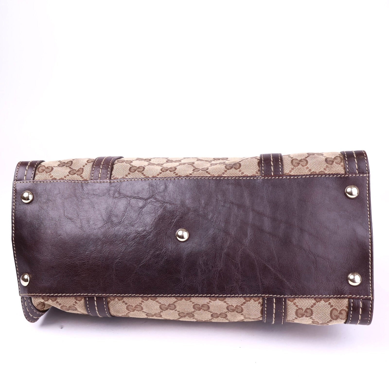 J3415 Gucci Brown GG Kristall Duchessa Boston Beige- Pre Owned