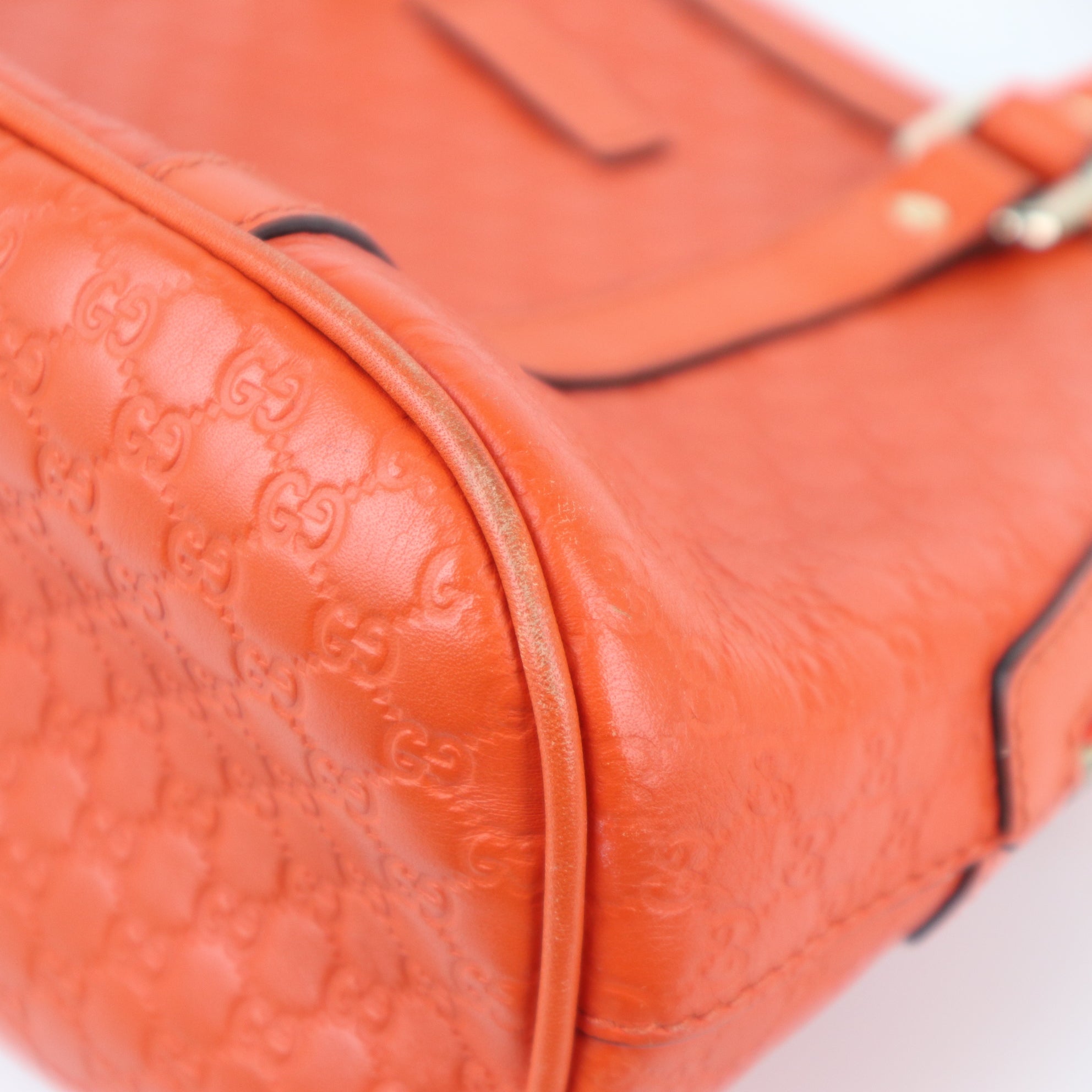 C1948 Gucci Crossbody Bag Mini Microguccissima Dome Sun Orange | Pre-Owned Excellent Orange Microguccissima Leather