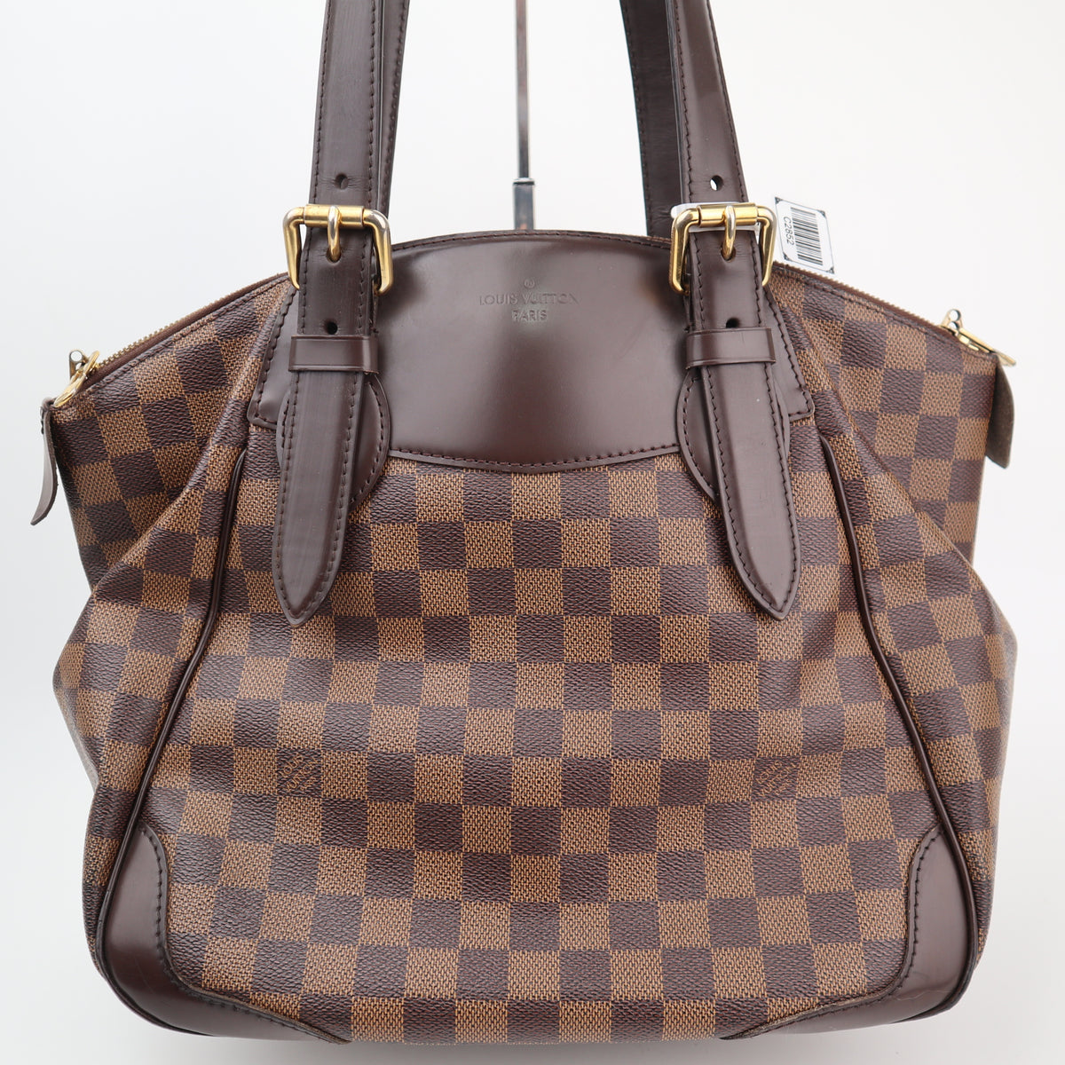 C2852 Louis Vuitton Shoulder Bag Verona MM | Pre-Owned Excellent Brown Damier Ebene coated canvas, leather trim