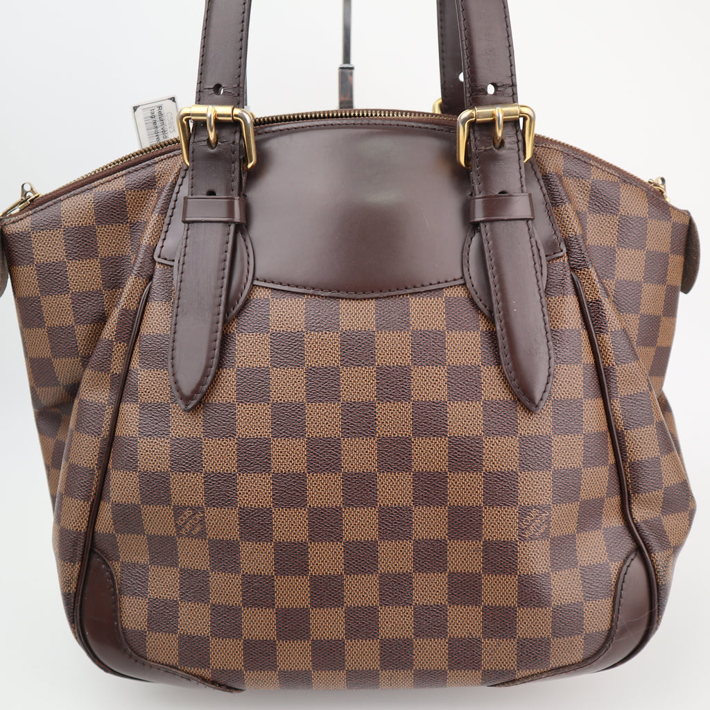 C2852 Louis Vuitton Shoulder Bag Verona MM | Pre-Owned Excellent Brown Damier Ebene coated canvas, leather trim