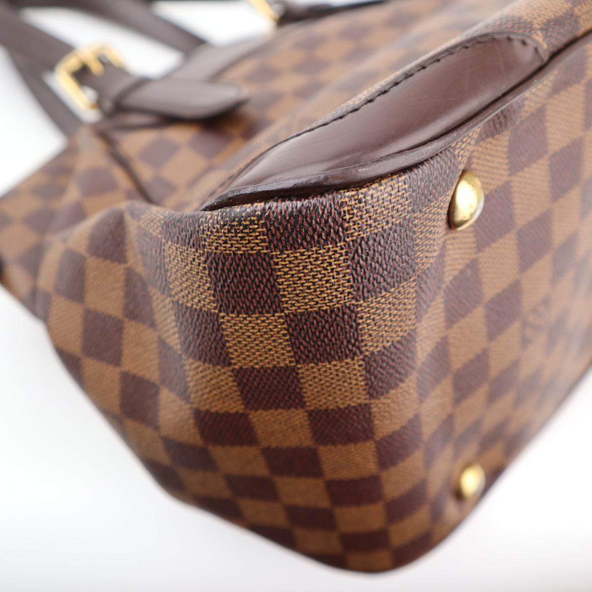 C2852 Louis Vuitton Shoulder Bag Verona MM | Pre-Owned Excellent Brown Damier Ebene coated canvas, leather trim