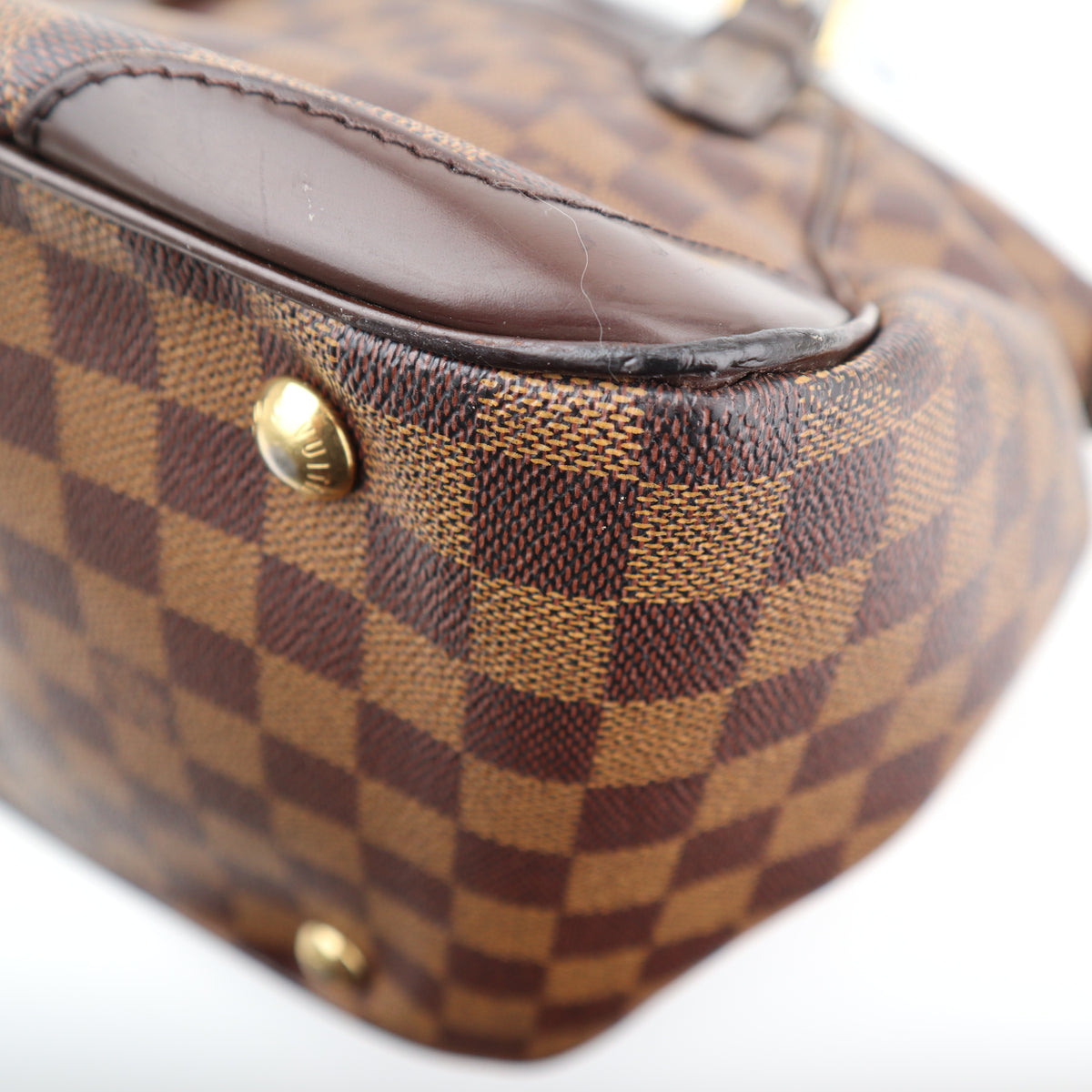 C2852 Louis Vuitton Shoulder Bag Verona MM | Pre-Owned Excellent Brown Damier Ebene coated canvas, leather trim