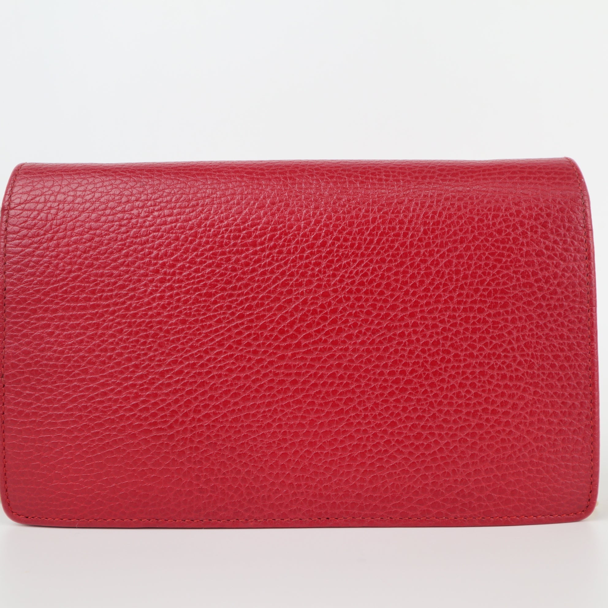 C1951 Gucci Wallet on Chain GG Marmont wallet on chain in Rosso Ancora red | Pre-Owned Excellent Red GG