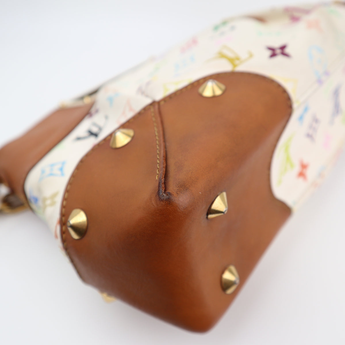 C2853 Louis Vuitton Shoulder Bag Judy | Pre-Owned Very Good White / Multicolore Monogram Multicolore coated canvas, leather trim