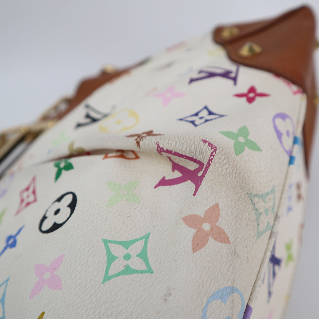 C2853 Louis Vuitton Shoulder Bag Judy | Pre-Owned Very Good White / Multicolore Monogram Multicolore coated canvas, leather trim