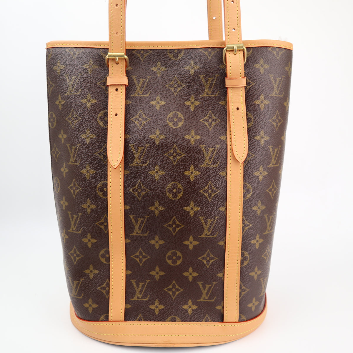 C2854R Louis Vuitton Bucket Bag Bucket GM Bag | Pre-Owned Excellent Brown Monogram coated canvas, leather trim