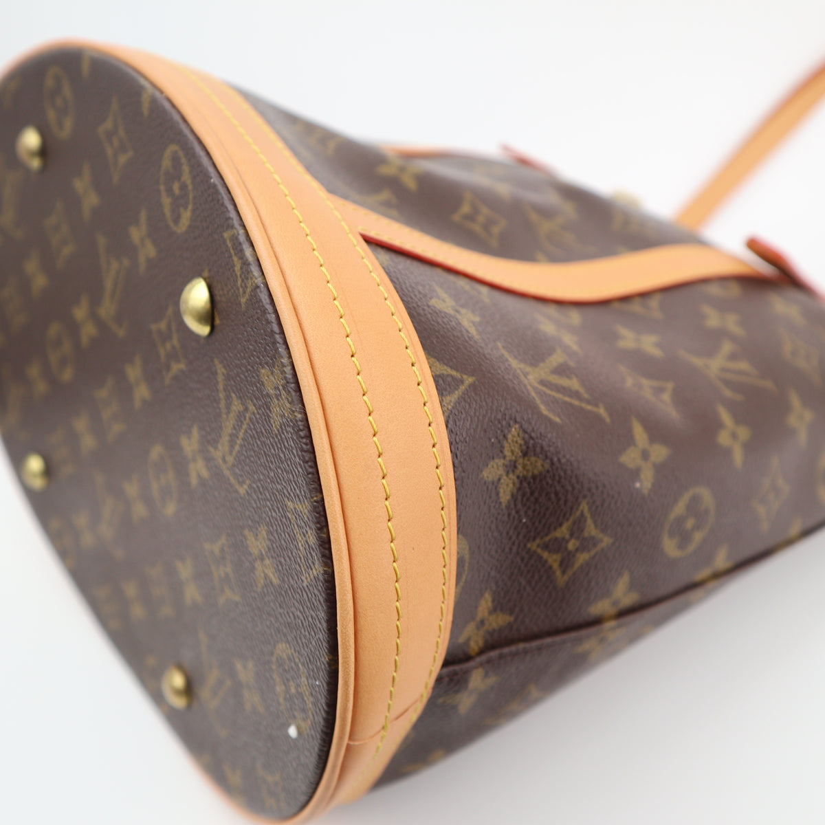 C2854R Louis Vuitton Bucket Bag Bucket GM Bag | Pre-Owned Excellent Brown Monogram coated canvas, leather trim