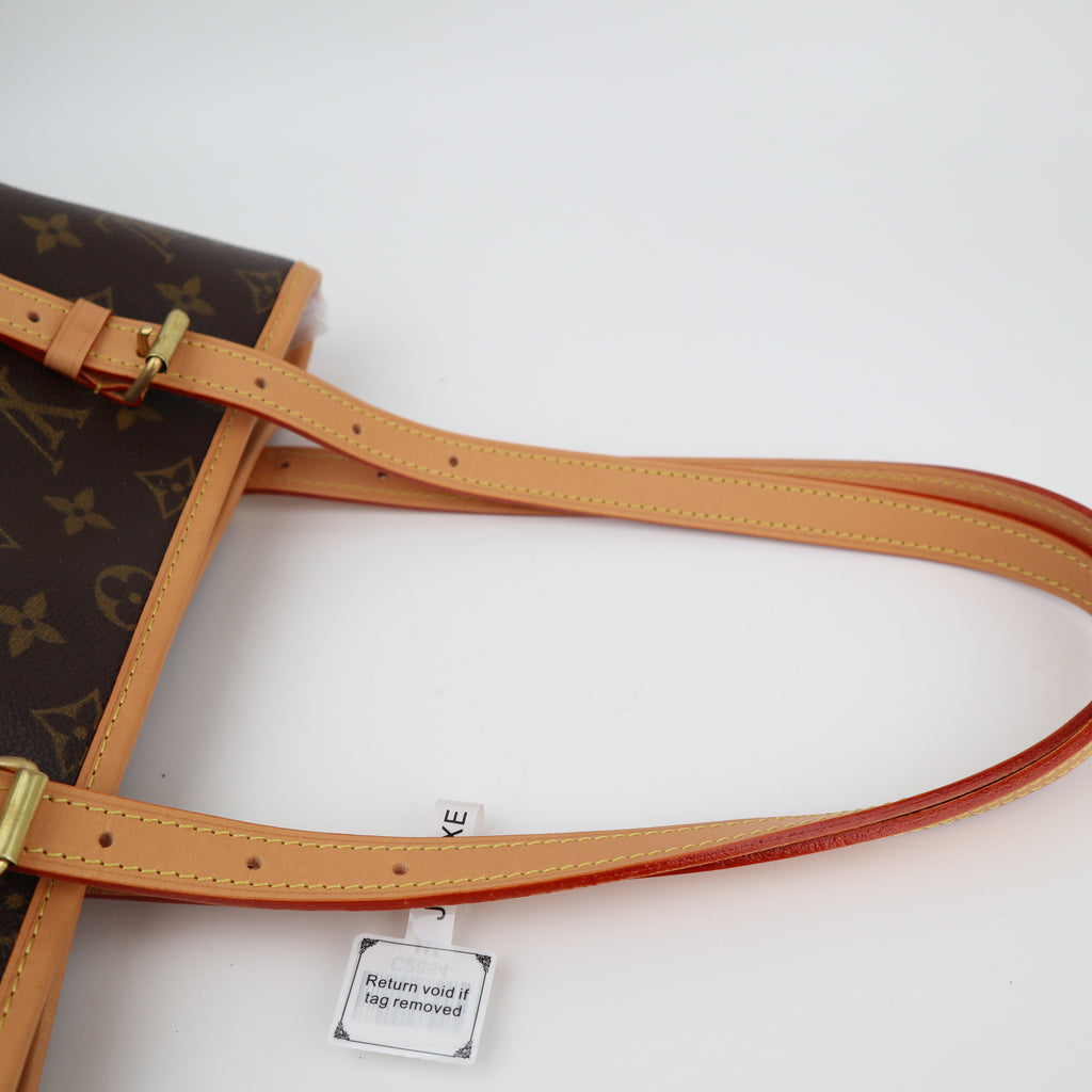 C2854R Louis Vuitton Bucket Bag Bucket GM Bag | Pre-Owned Excellent Brown Monogram coated canvas, leather trim
