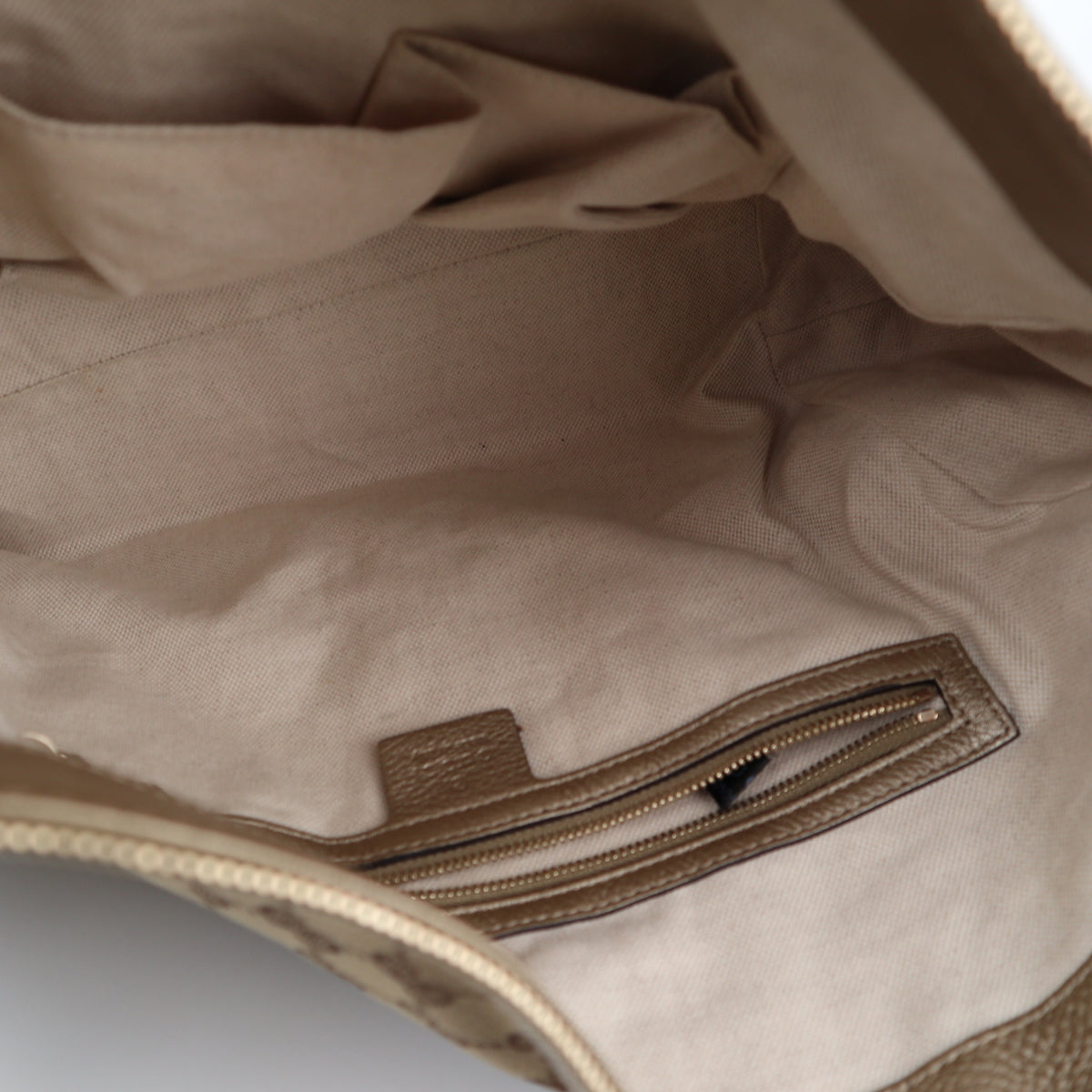 C2856 Gucci Hobo Shoulder Bag GG Canvas Bella Hobo | Pre-Owned Very Good Brown Canvas GG Monogram
