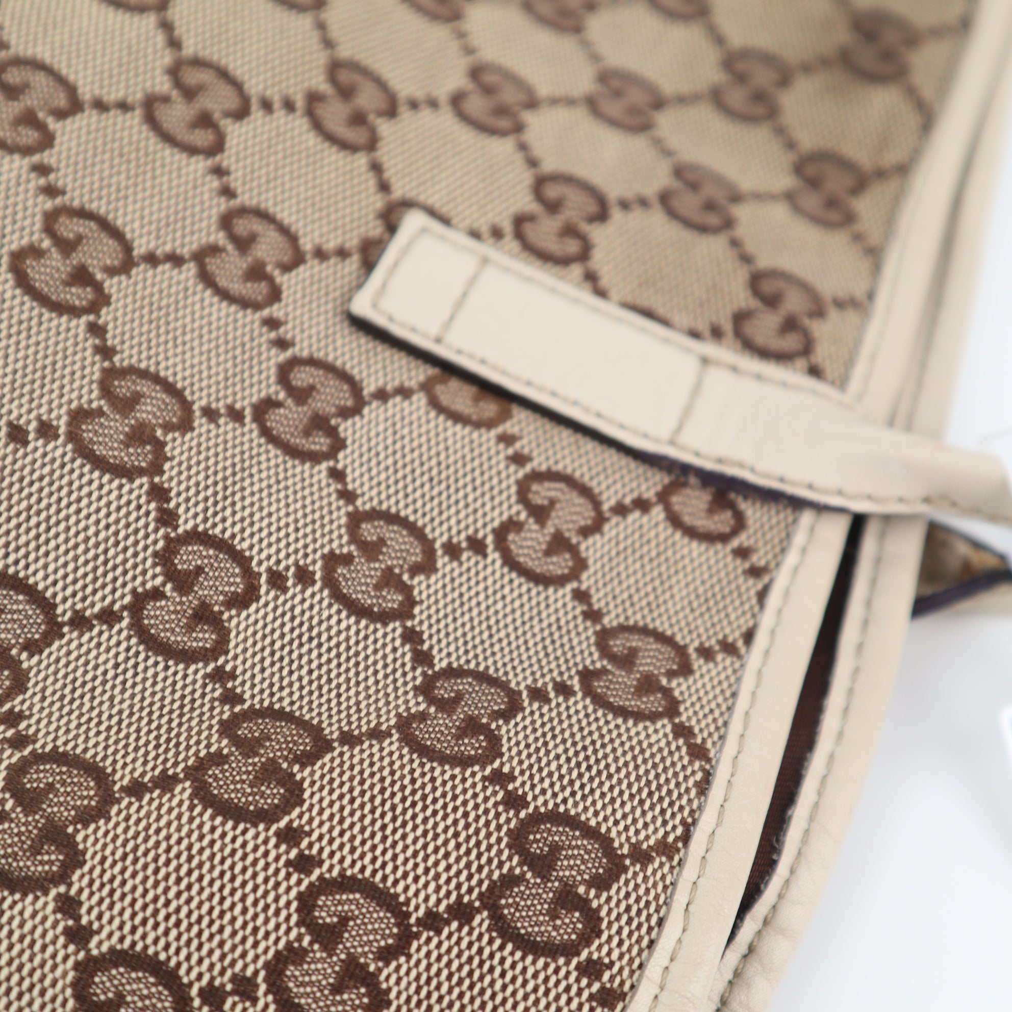 C1957 Gucci Tote Bag New Britt GG Pattern | Pre-Owned Excellent GG Monogram
