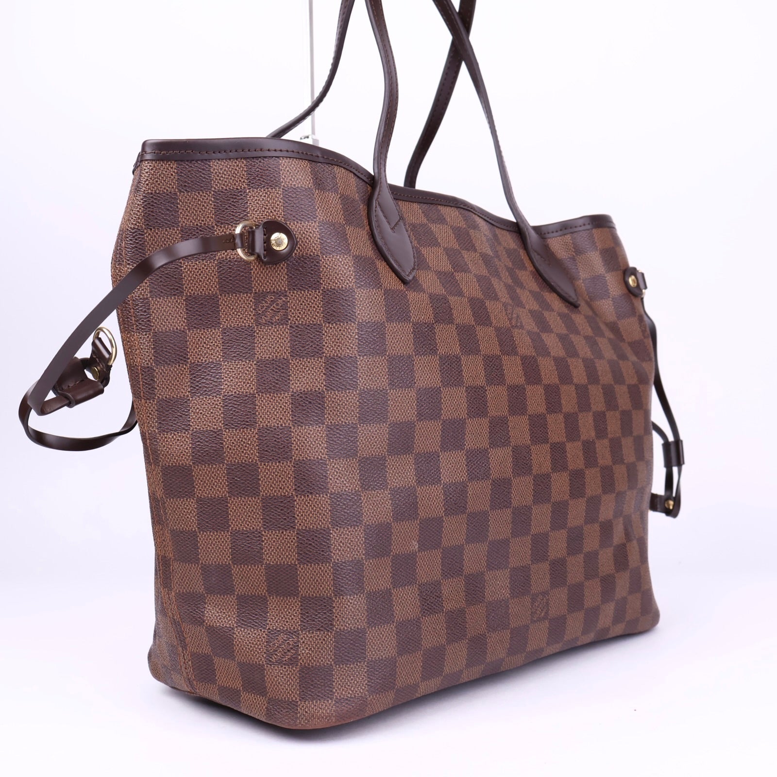 J3716 Louis Vuitton Neverfull Damier Ebene Canvas MM- Pre Owned