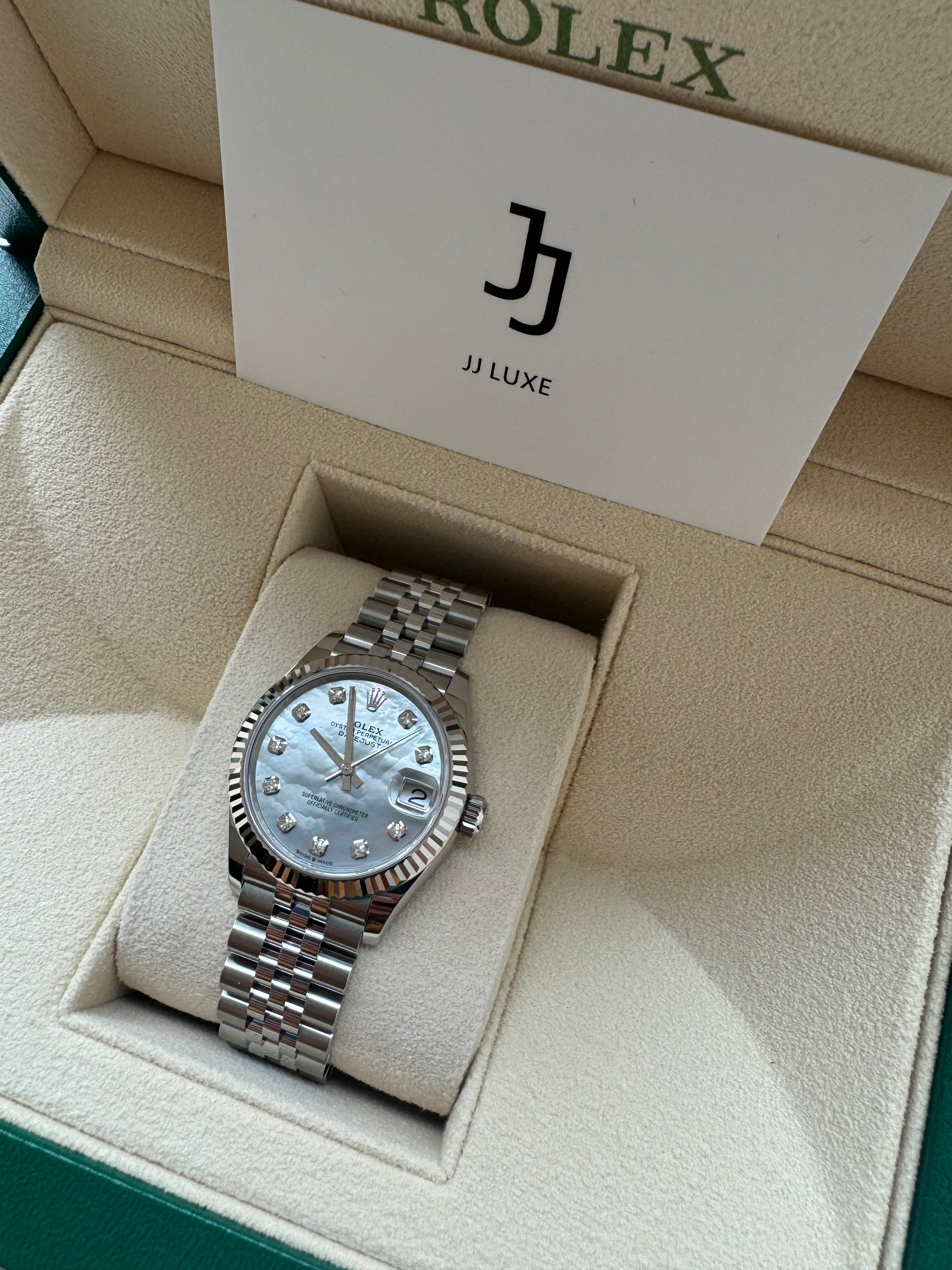 Rolex Datejust Mother Of Pearl Diamond Dial Jubilee 36mm 126234