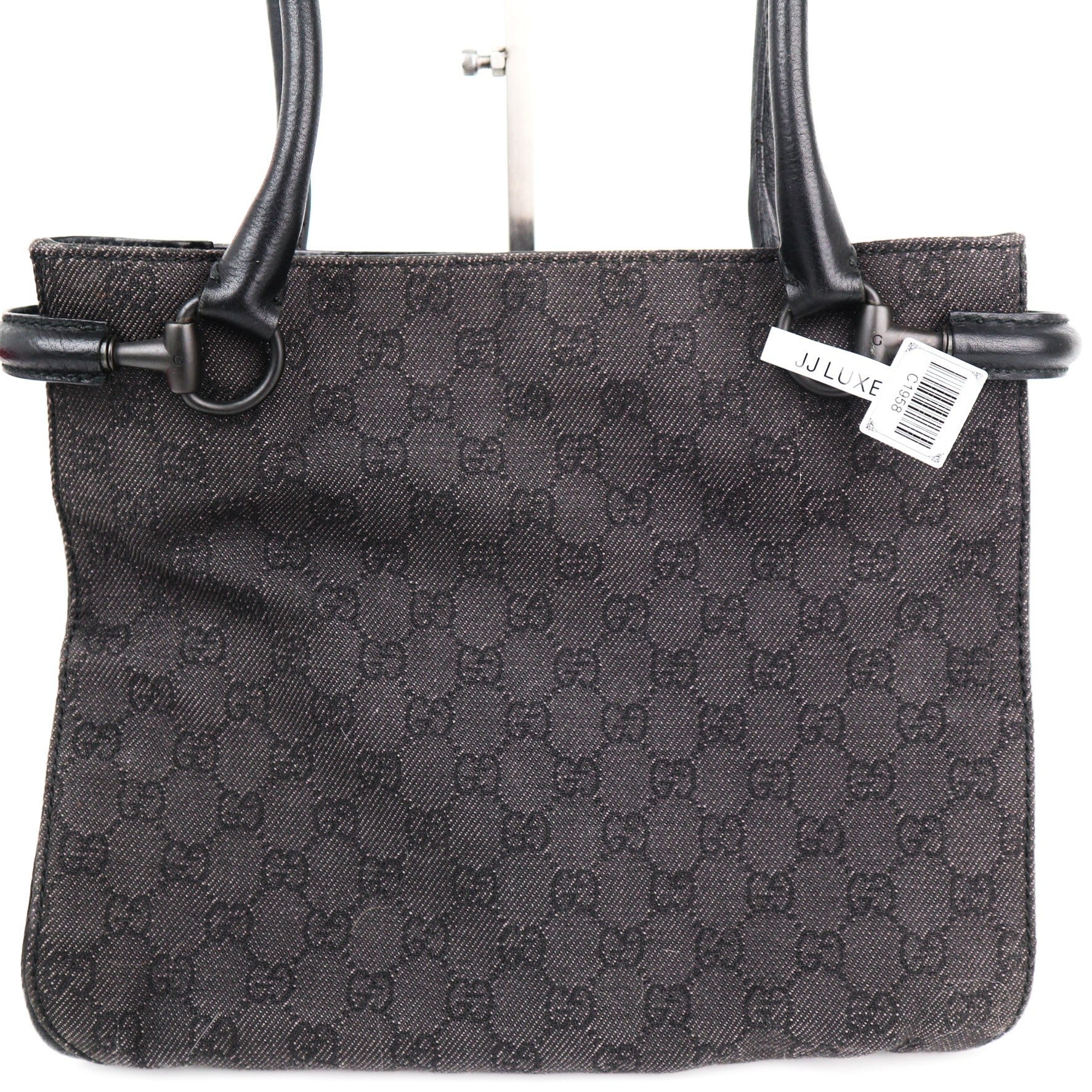C1958 Gucci Tote Bag Totes | Pre-Owned Excellent Black Canvas