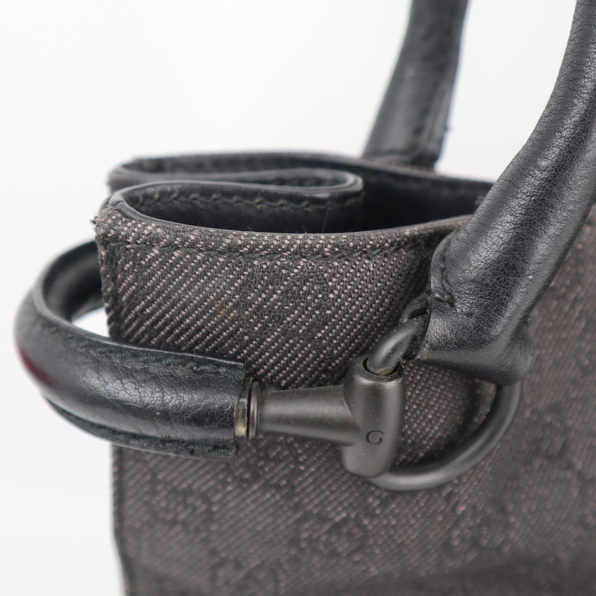 C1958# Gucci Tote Bag Totes | Pre-Owned Excellent Black Canvas