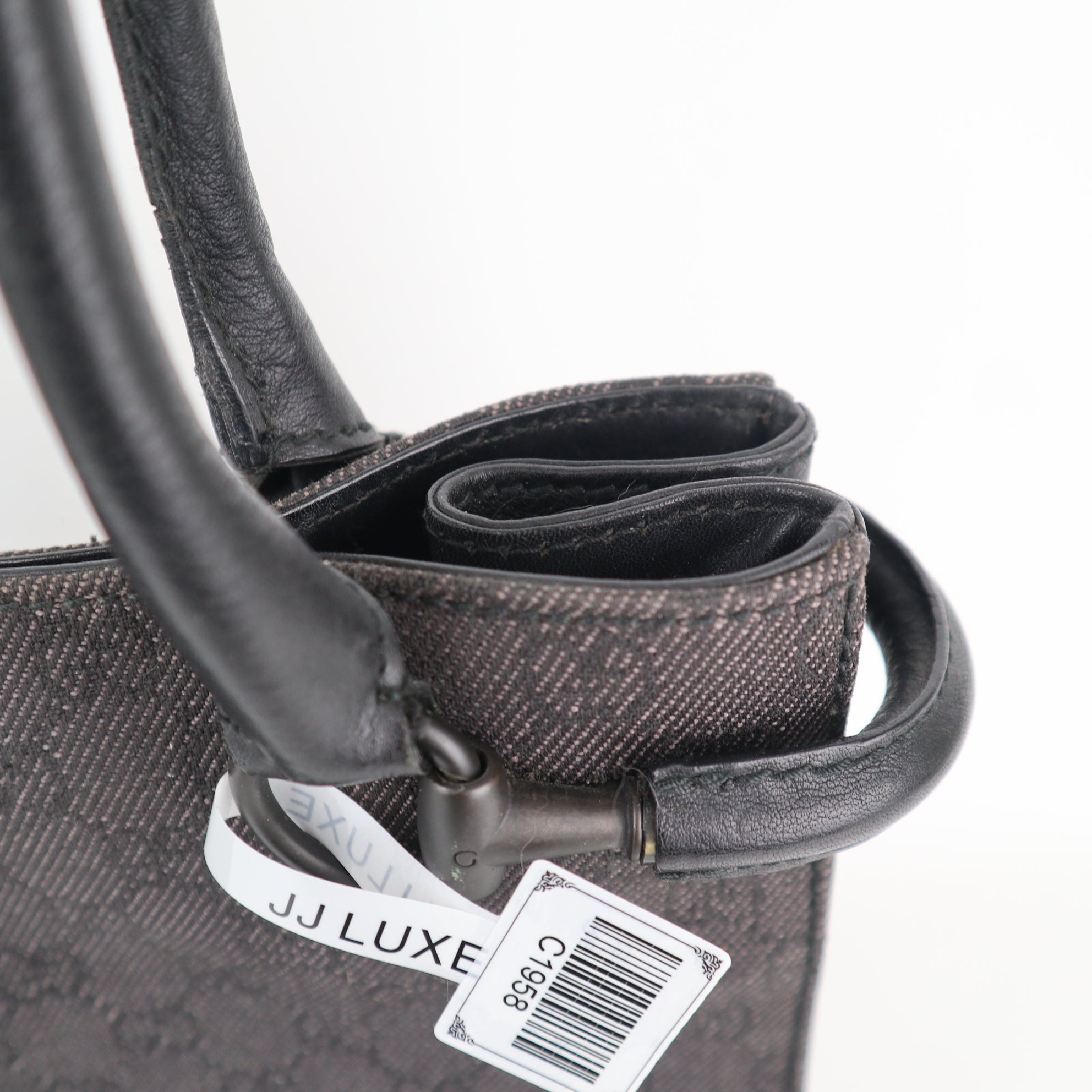 C1958 Gucci Tote Bag Totes | Pre-Owned Excellent Black Canvas