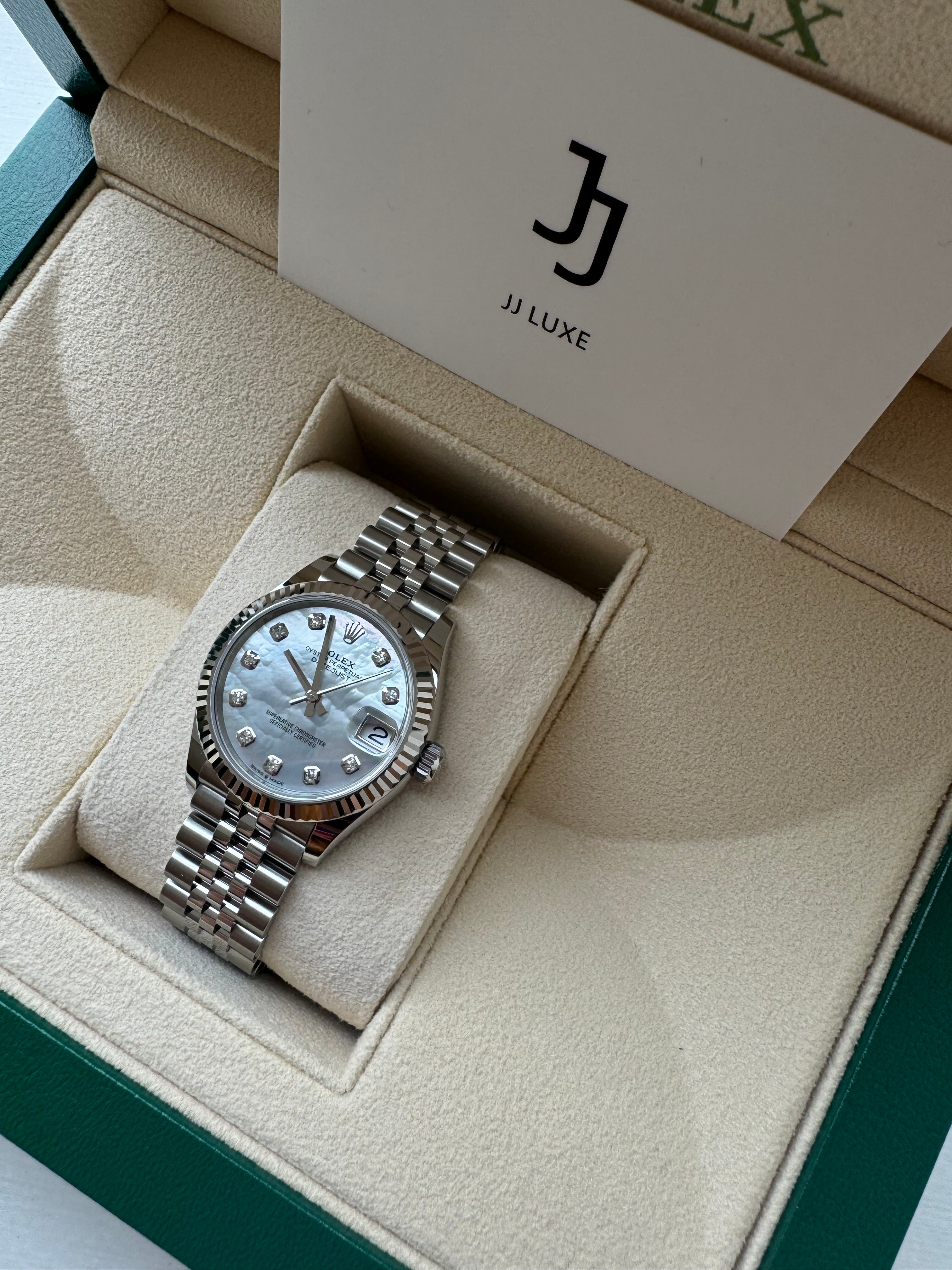 Rolex Datejust Mother Of Pearl Diamond Dial Jubilee 36mm 126234
