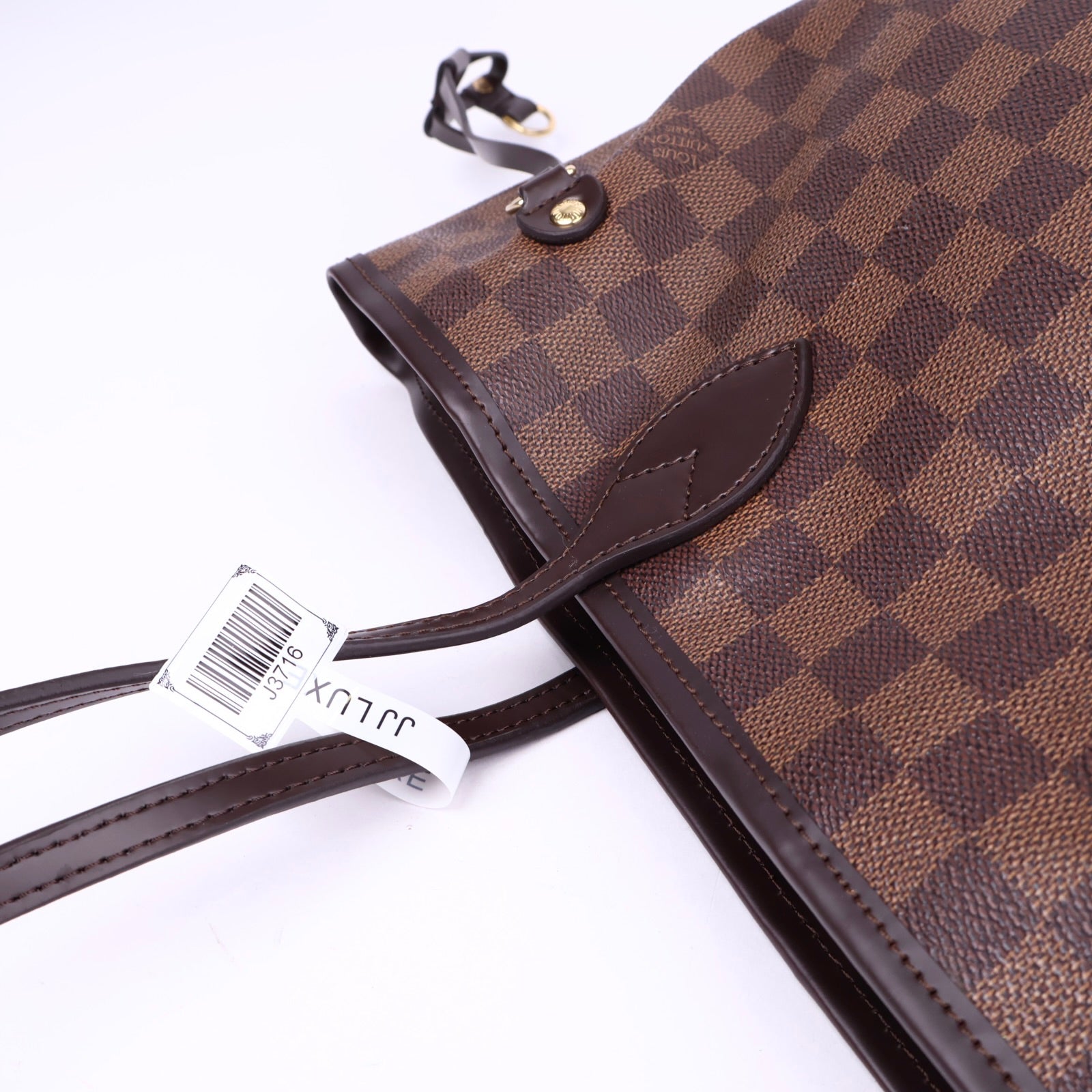 J3716 Louis Vuitton Neverfull Damier Ebene Canvas MM- Pre Owned
