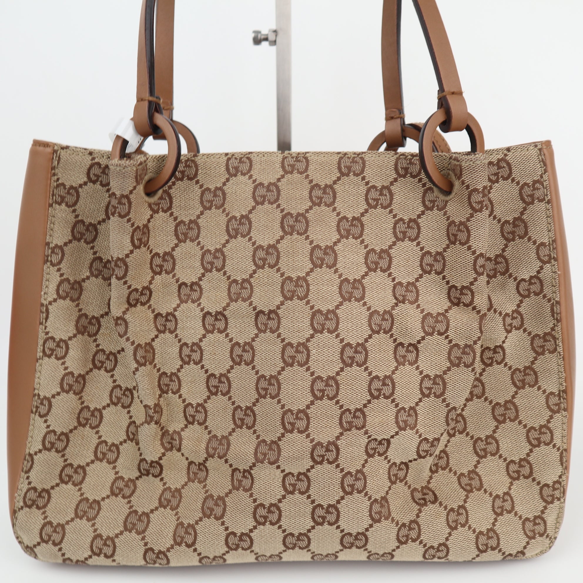 C1959 Gucci Tote Bag GG | Pre-Owned Excellent Beige Canvas and Leather GG Monogram
