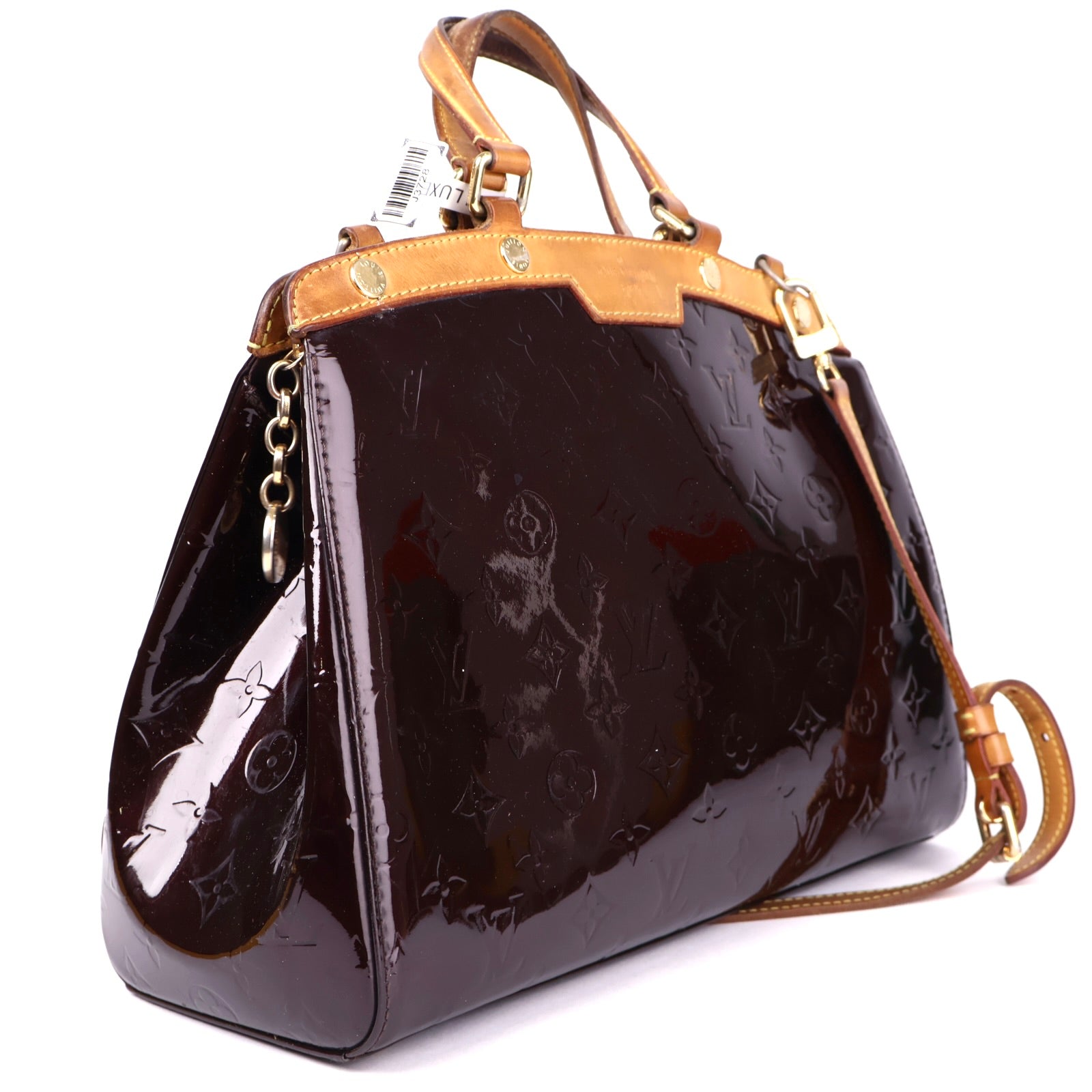 J3728 Louis Vuitton Monogram Vernis Brea MM Satchel- Pre Owned