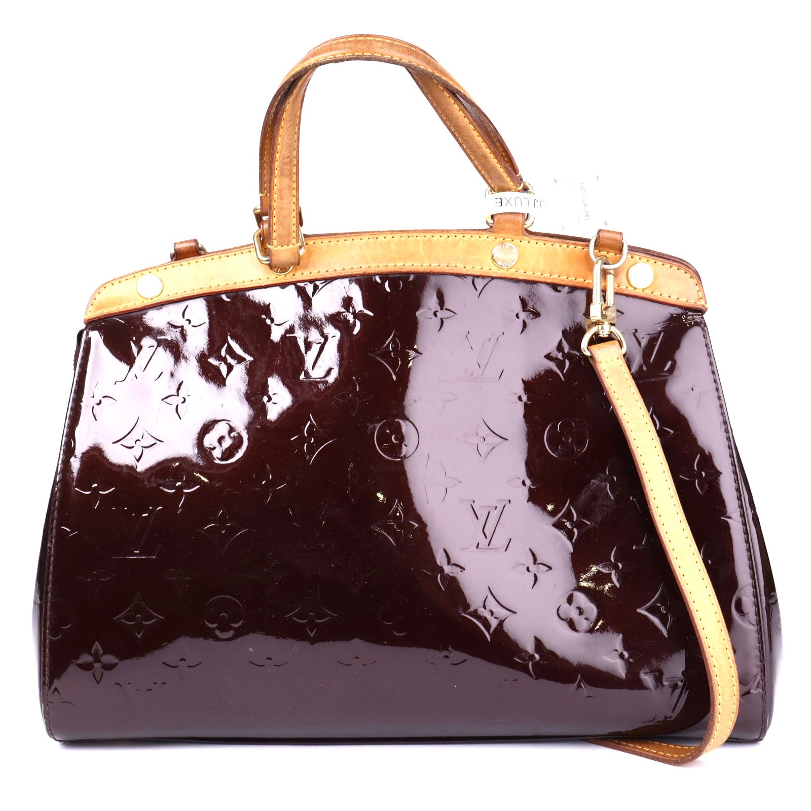J3728 Louis Vuitton Monogram Vernis Brea MM Satchel- Pre Owned