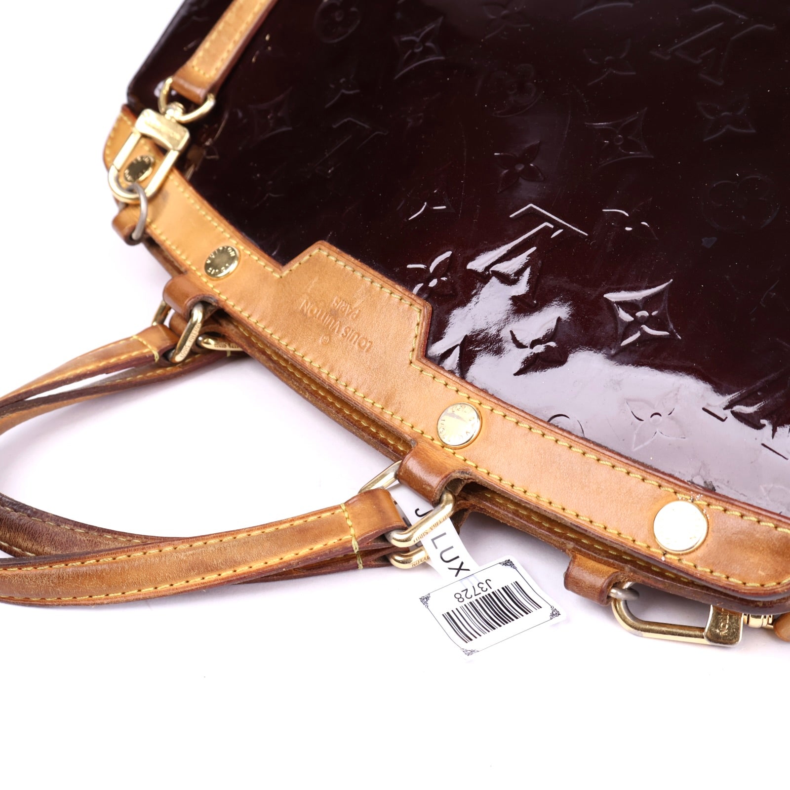 J3728 Louis Vuitton Monogram Vernis Brea MM Satchel- Pre Owned