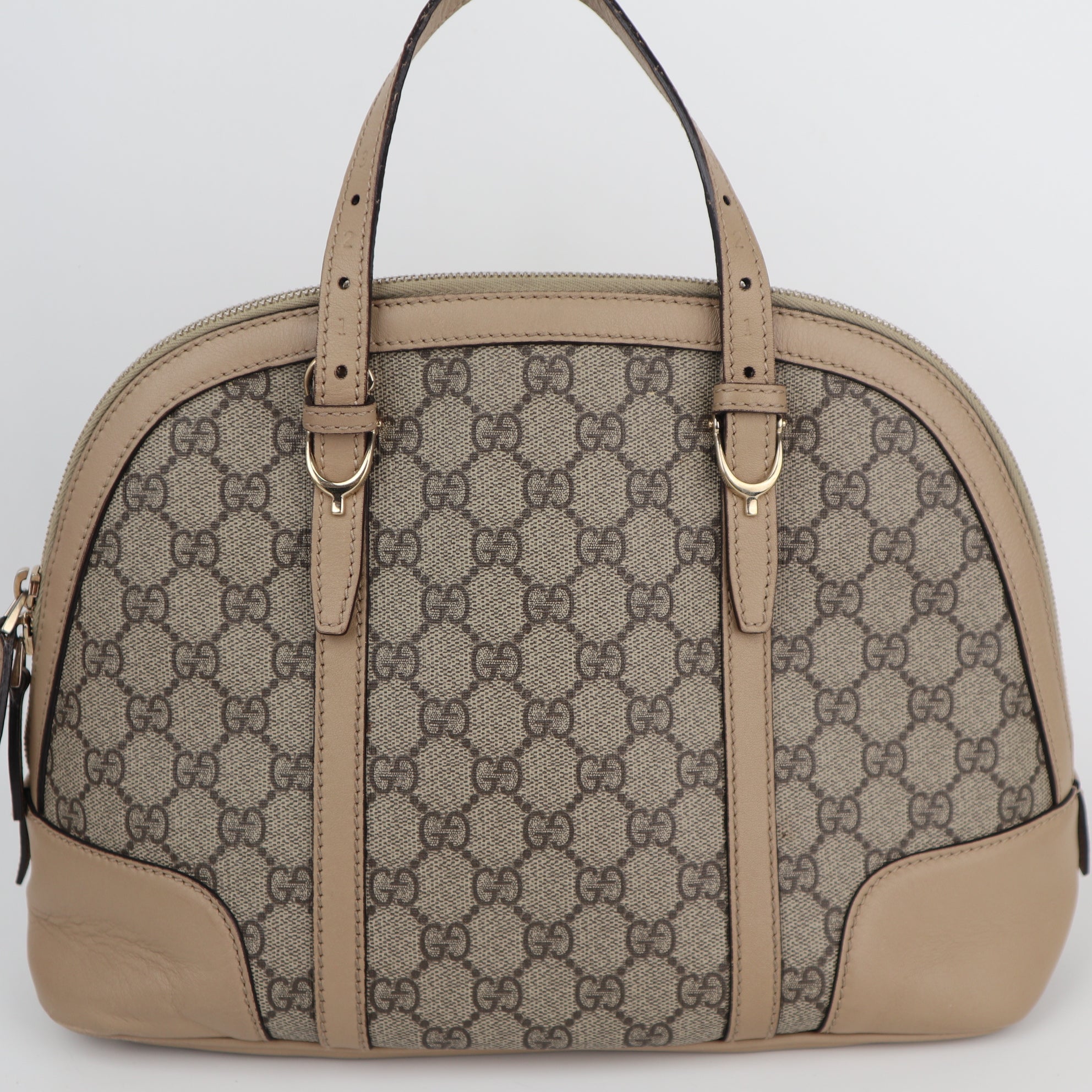 C1964 Gucci Top Handle Bag GG Supreme Small Nice Dome | Pre-Owned Excellent Canvas GG Supreme