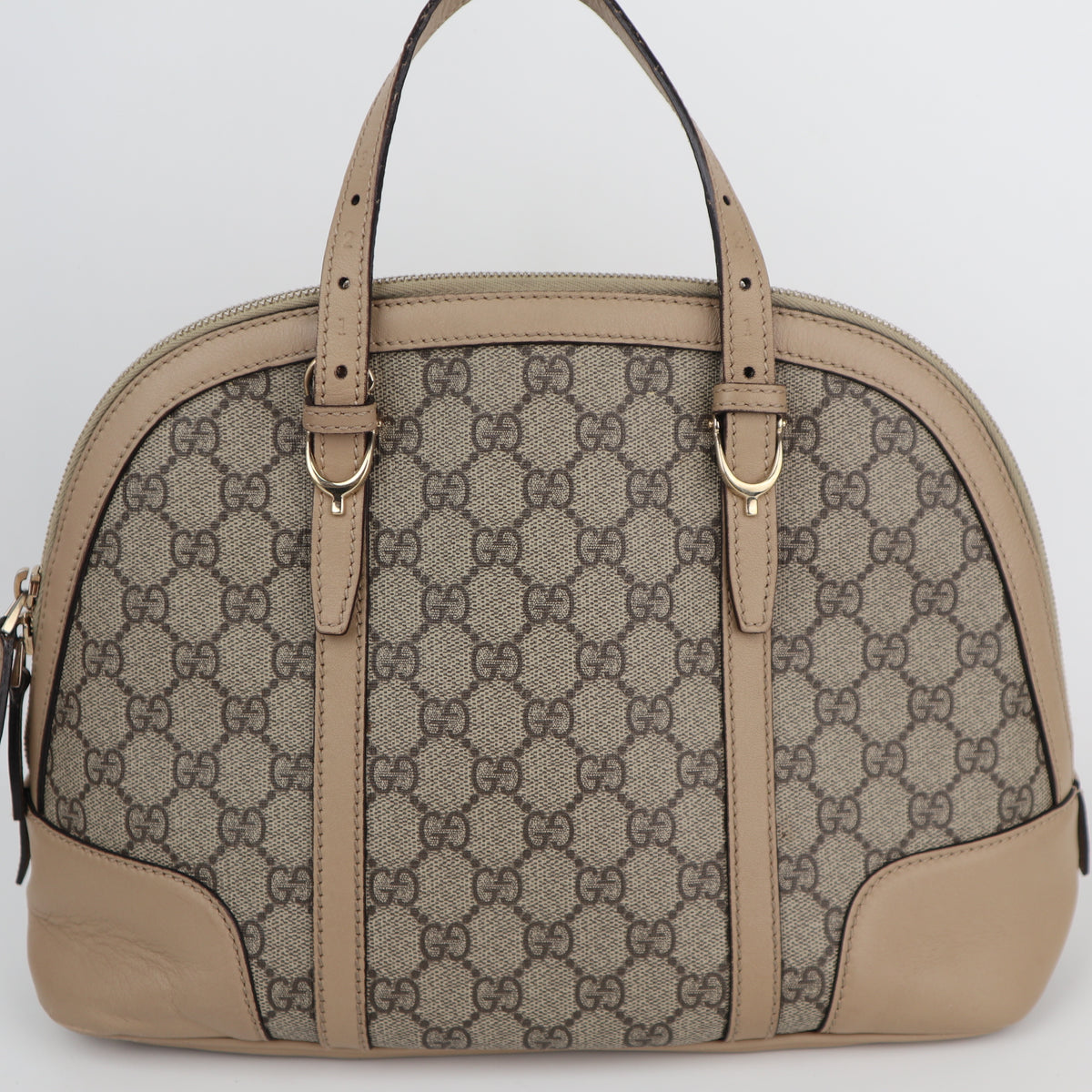 C1964 Gucci Top Handle Bag GG Supreme Small Nice Dome | Pre-Owned Excellent Canvas GG Supreme