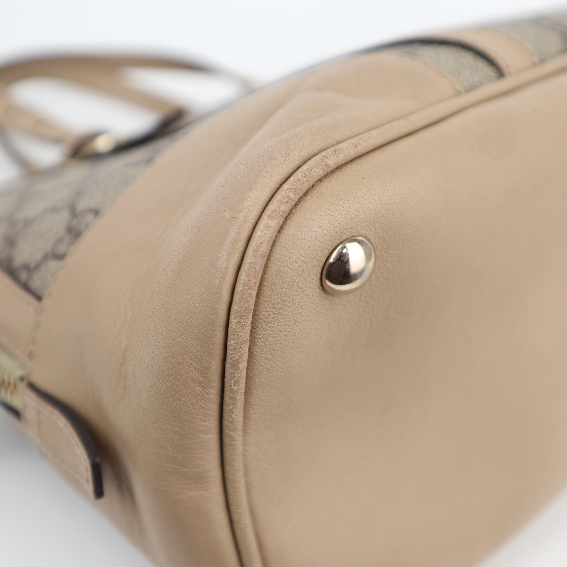 C1964 Gucci Top Handle Bag GG Supreme Small Nice Dome | Pre-Owned Excellent Canvas GG Supreme