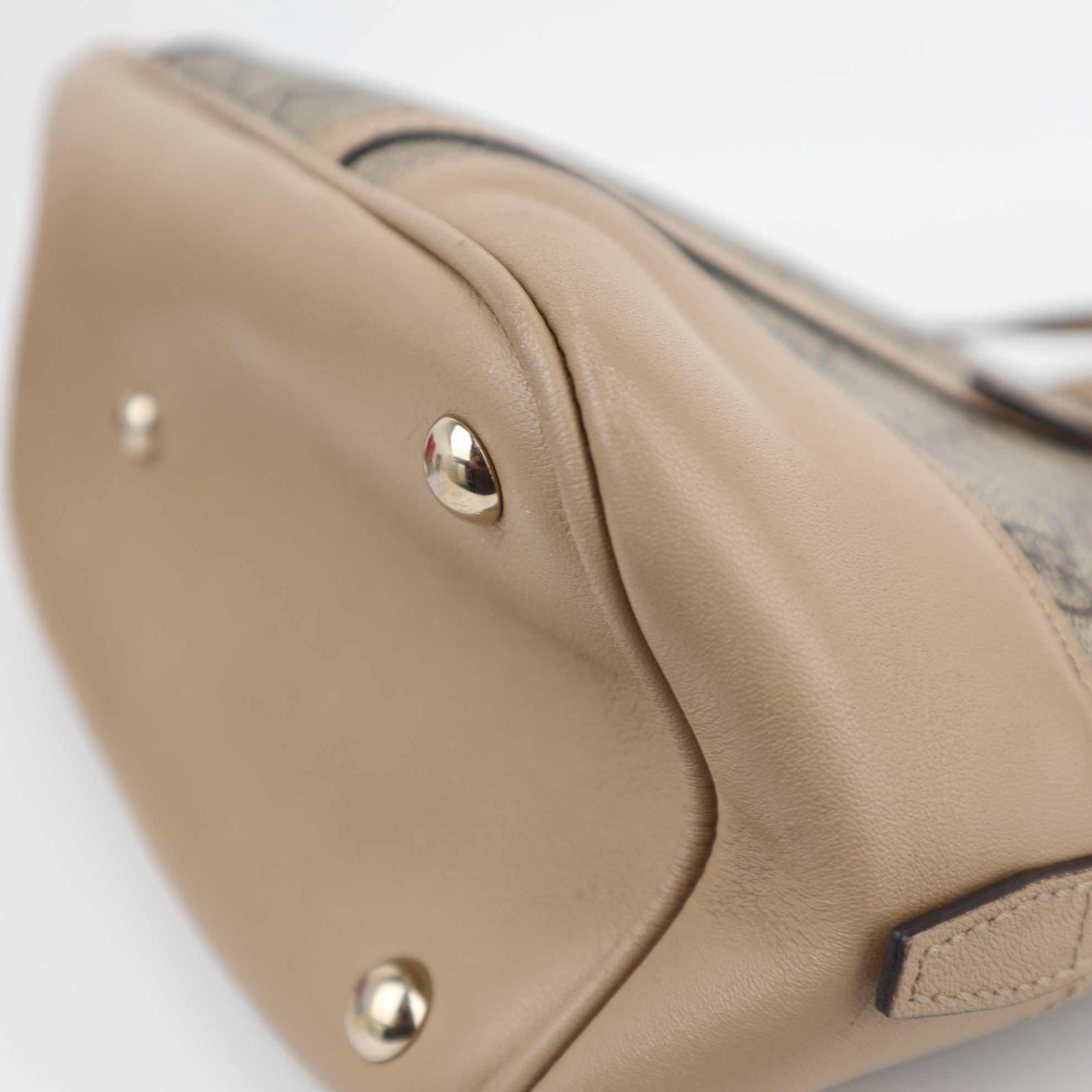 C1964 Gucci Top Handle Bag GG Supreme Small Nice Dome | Pre-Owned Excellent Canvas GG Supreme