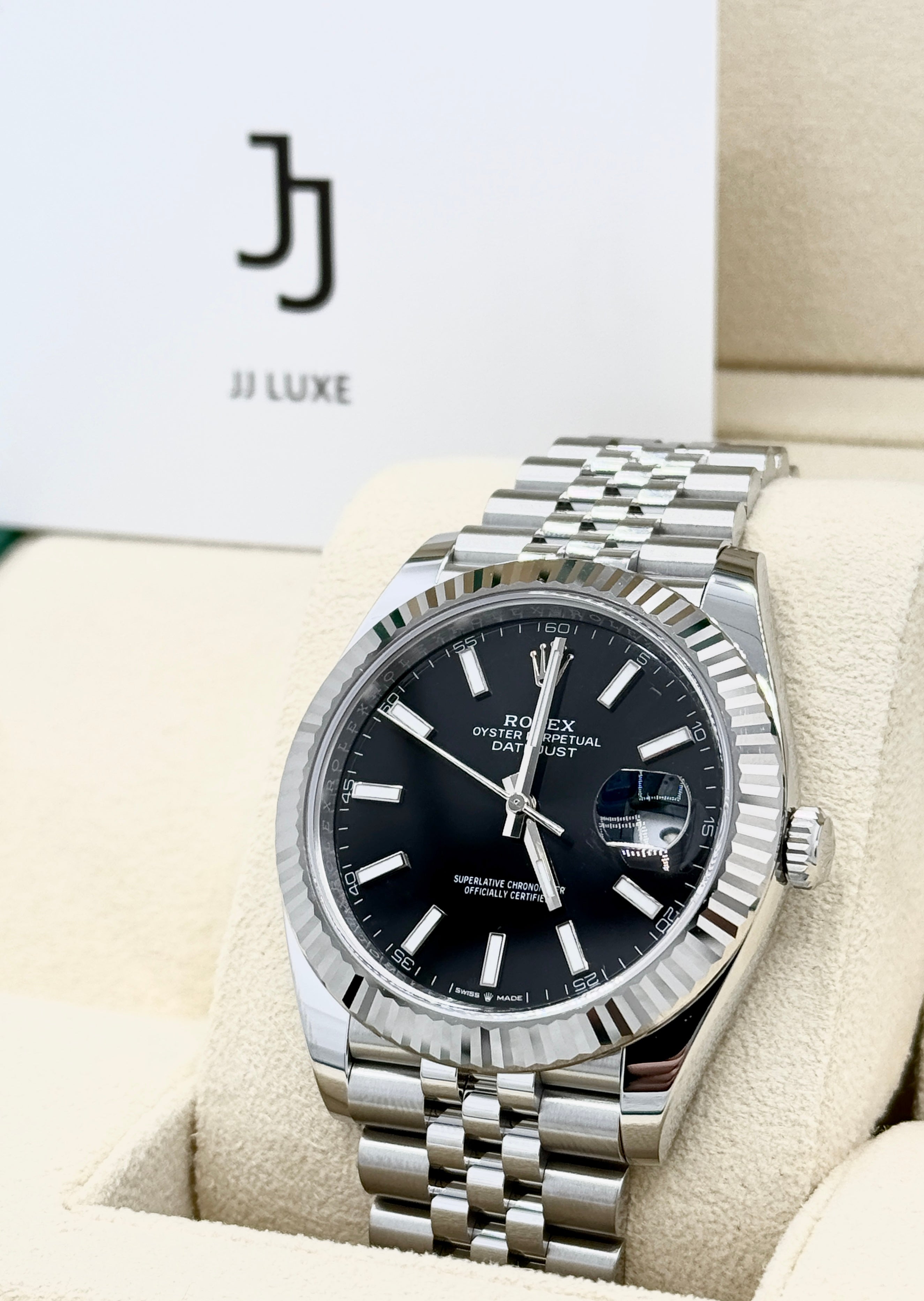 Rolex Datejust Black Index 41 mm 126334