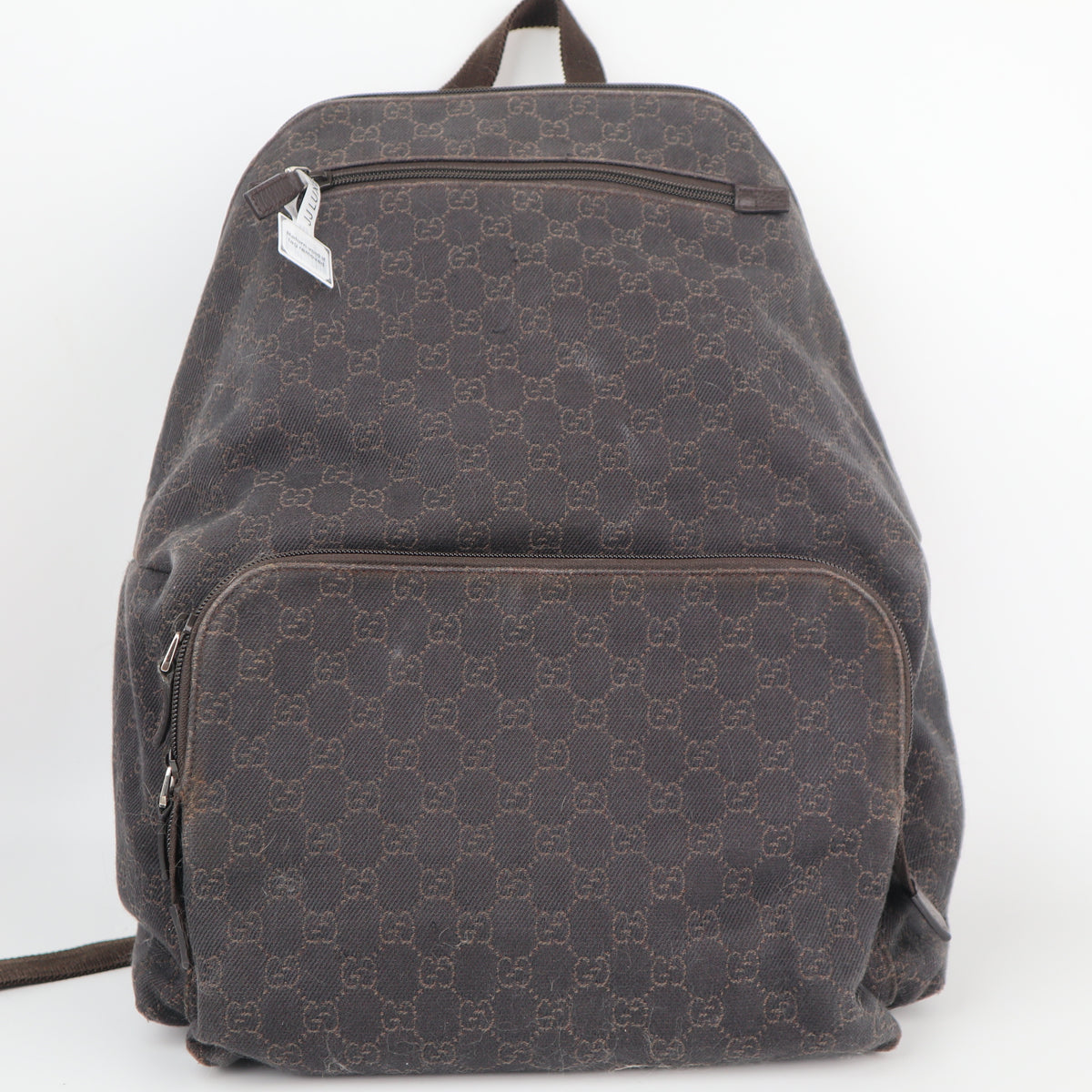 C1965# Gucci Backpack GG Monogram Backpack | Pre-Owned Very Good Black Canvas GG Monogram