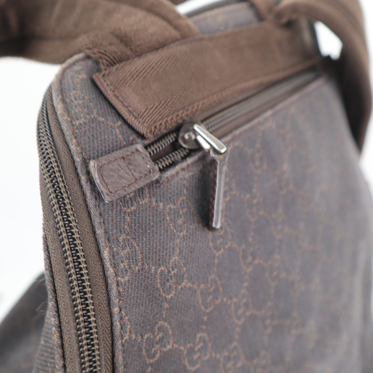 C1965# Gucci Backpack GG Monogram Backpack | Pre-Owned Very Good Black Canvas GG Monogram