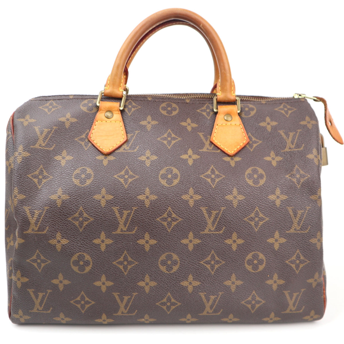 C2989 Louis Vuitton Top Handle Bag Monogram Canvas Speedy 30 | Pre-Owned Very Good Brown Coated canvas Monogram