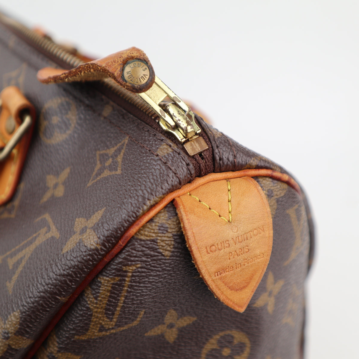 C2989 Louis Vuitton Top Handle Bag Monogram Canvas Speedy 30 | Pre-Owned Very Good Brown Coated canvas Monogram