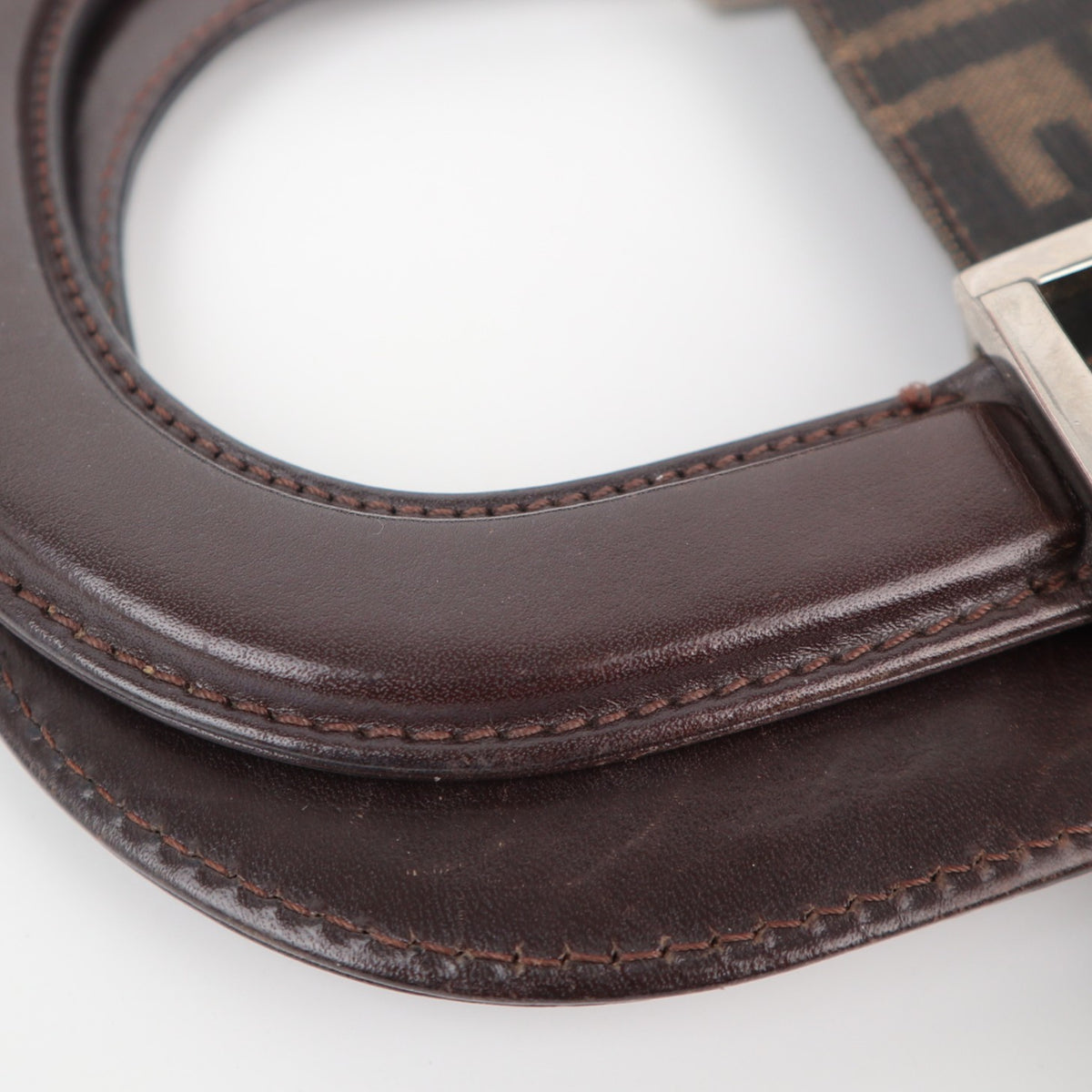 C1966# Fendi Top Handle Bag Zucca | Pre-Owned Very Good Canvas Zucca