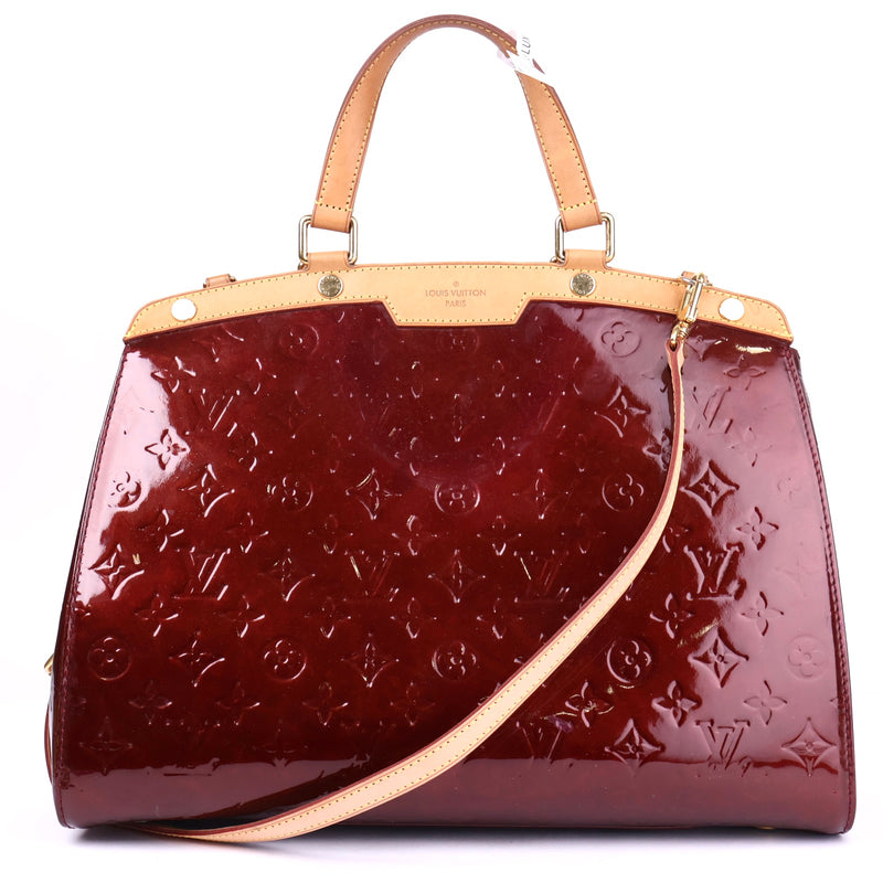J3439 Louis Vuitton Monogram Embossed Bréa Leather Handbag GM- Pre Owned