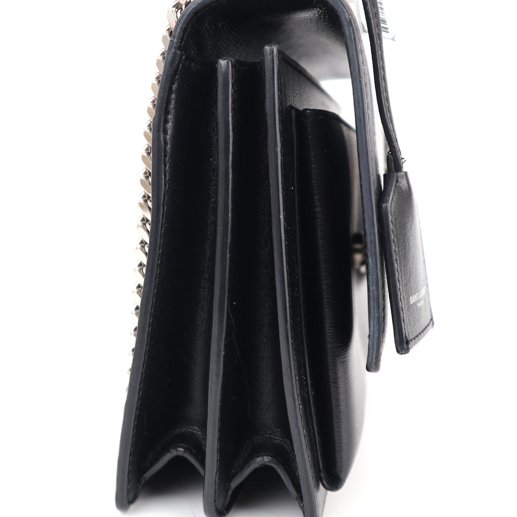 C1968 Saint Laurent Crossbody Bag Sunset Medium | Pre-Owned Excellent Black