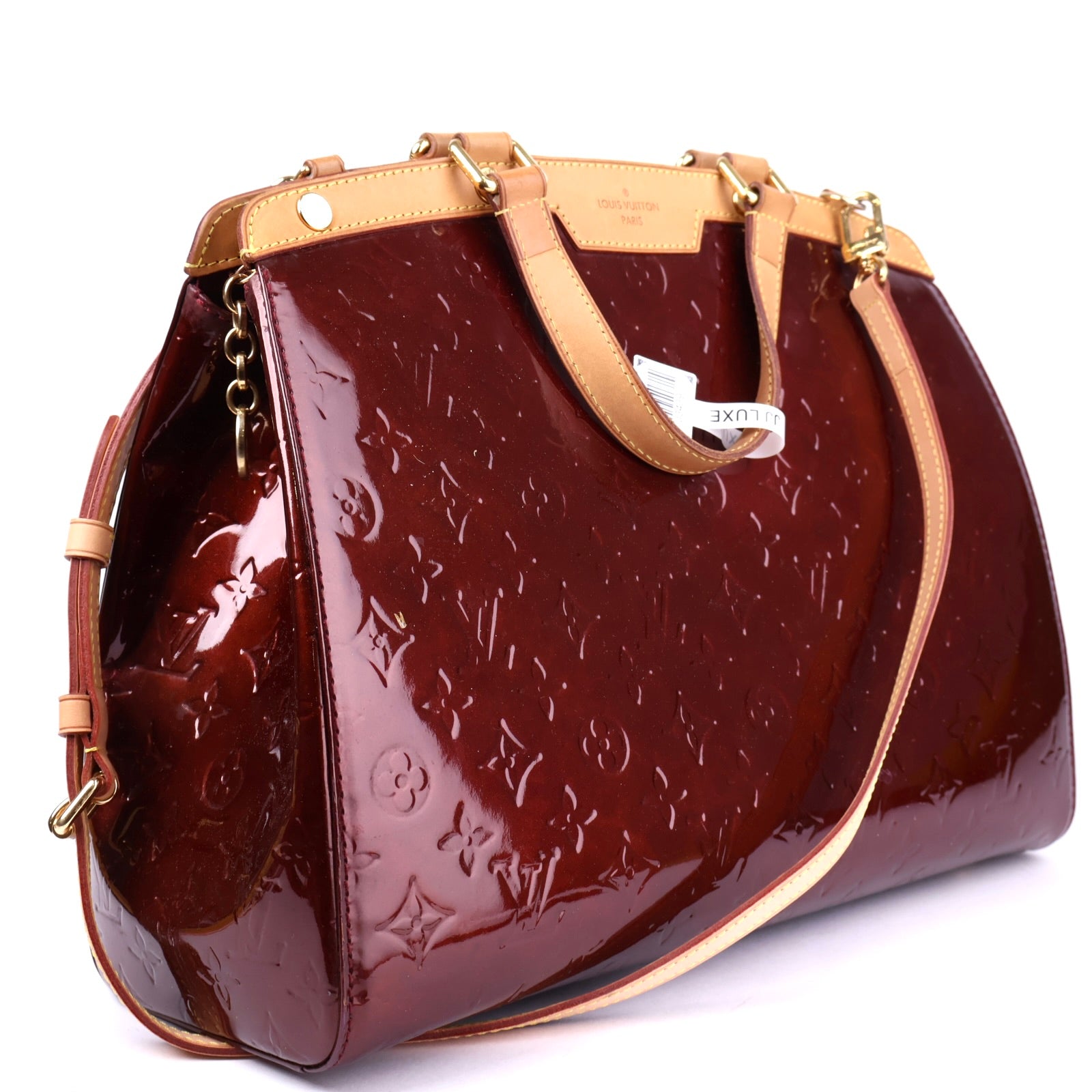 J3439 Louis Vuitton Monogram Embossed Bréa Leather Handbag GM- Pre Owned