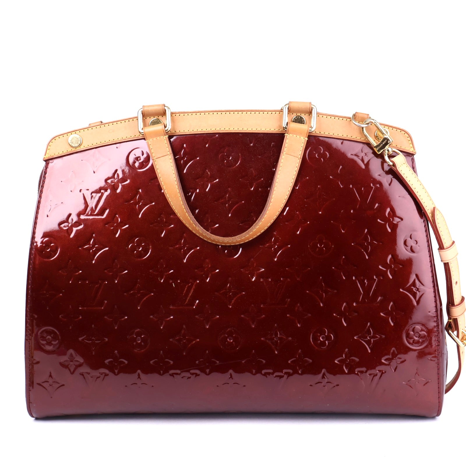J3439 Louis Vuitton Monogram Embossed Bréa Leather Handbag GM- Pre Owned