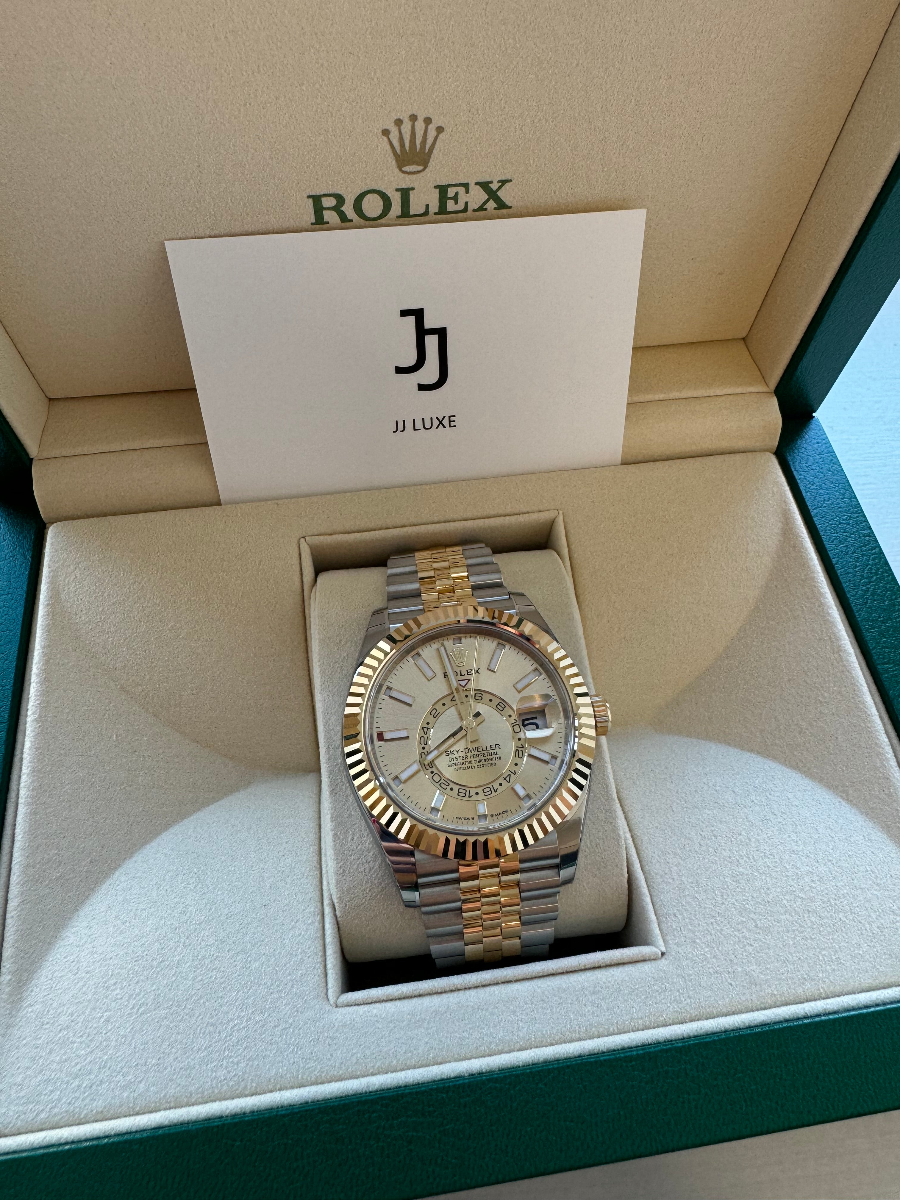 Rolex Sky-Dweller 18K Yellow Gold Jubilee 42mm 336933