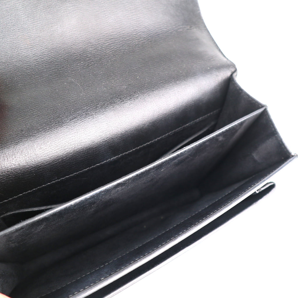 C1968 Saint Laurent Crossbody Bag Sunset Medium | Pre-Owned Excellent Black