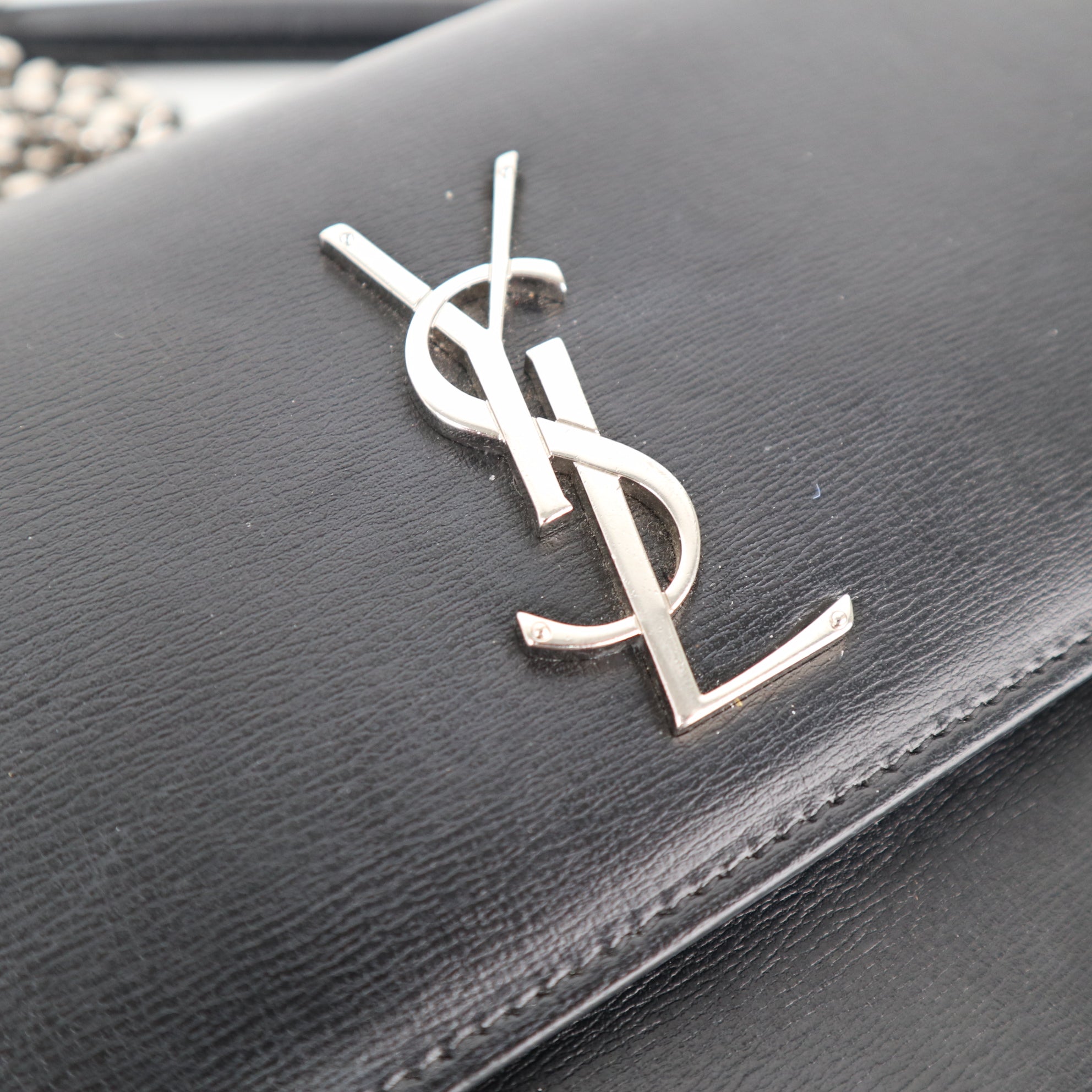 C1968 Saint Laurent Crossbody Bag Sunset Medium | Pre-Owned Excellent Black